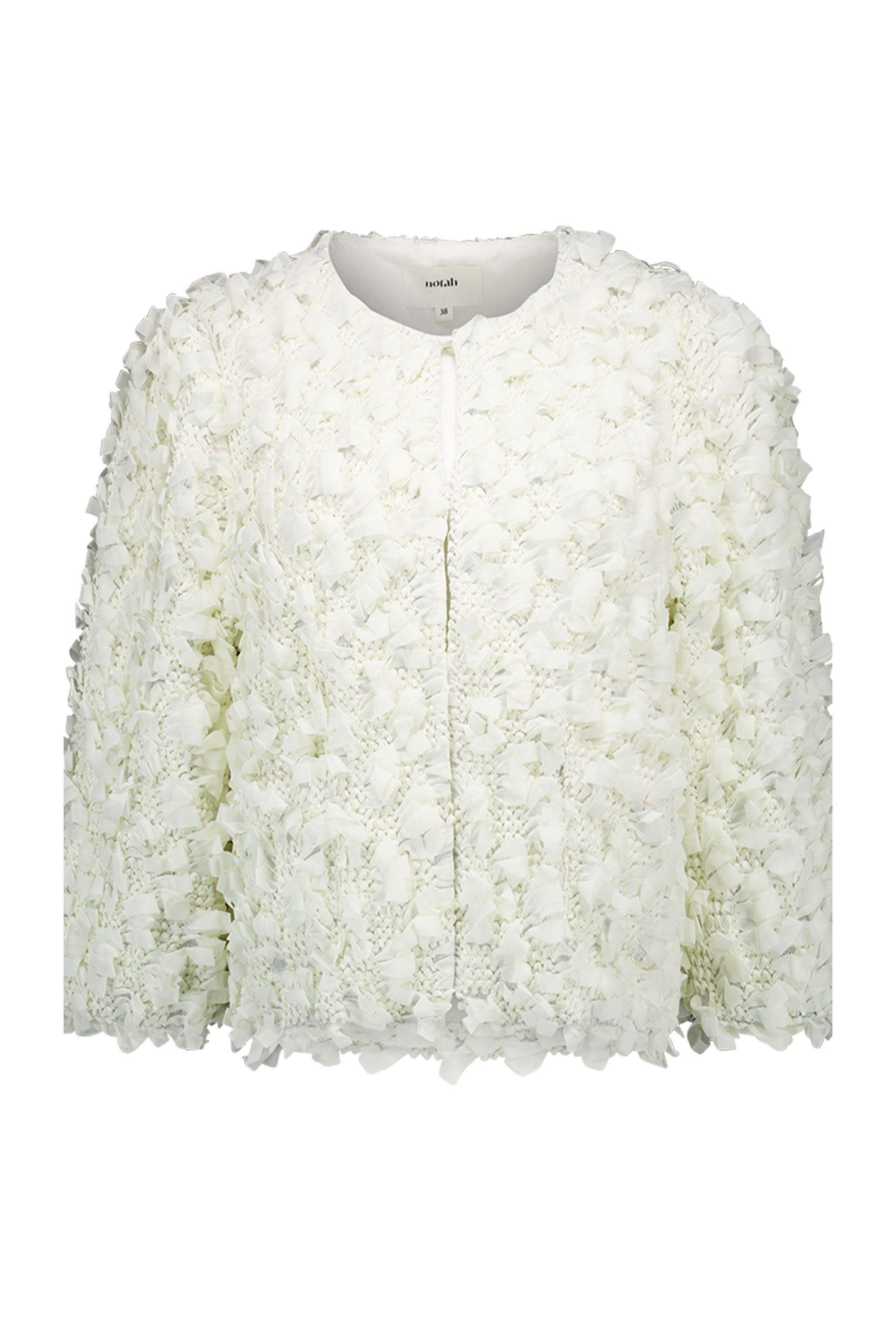 Norah Ecru jasje met structuur ecru 217623-102-34