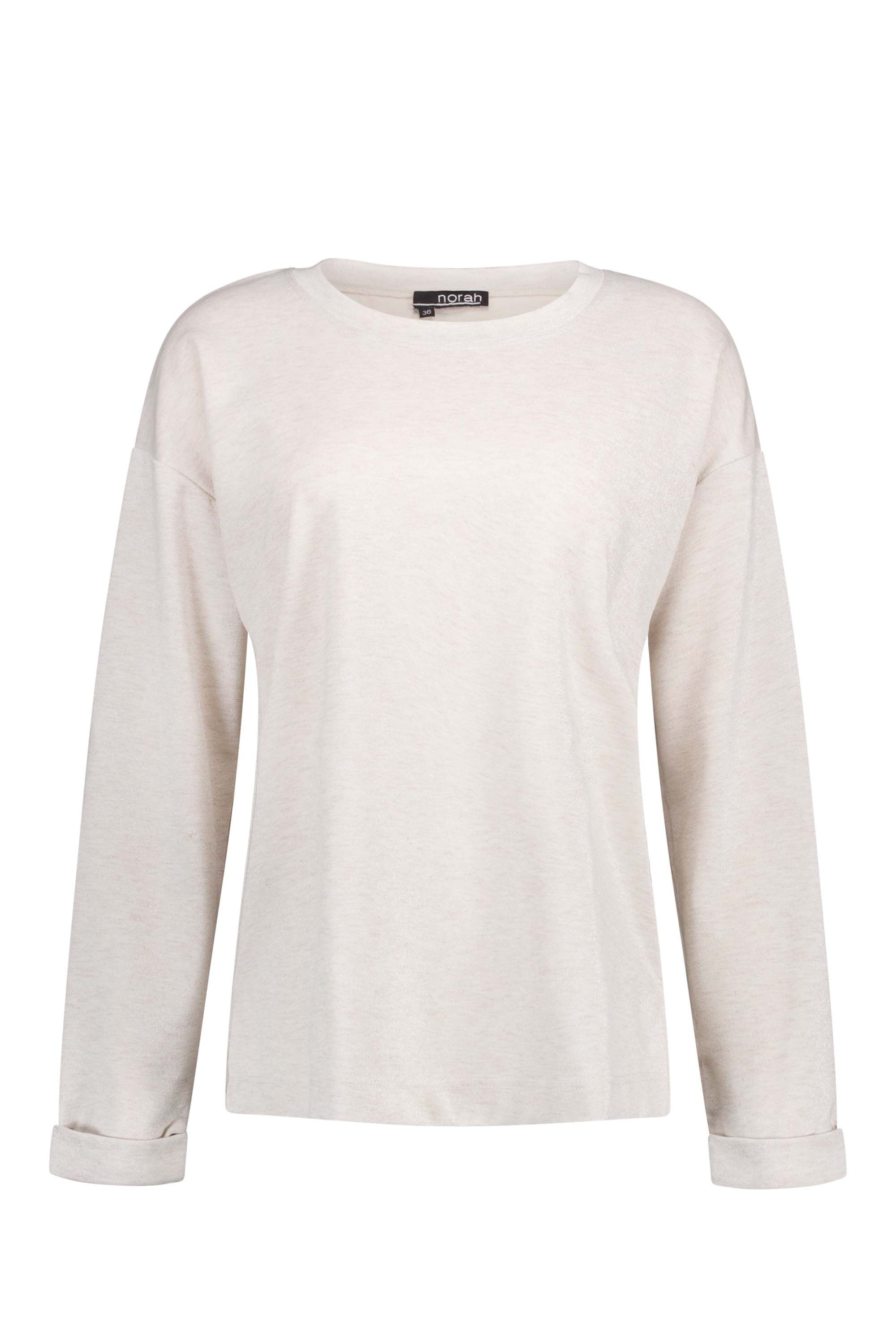 Norah Champagnekleurig shirt met splitten champagne 217643-103-34