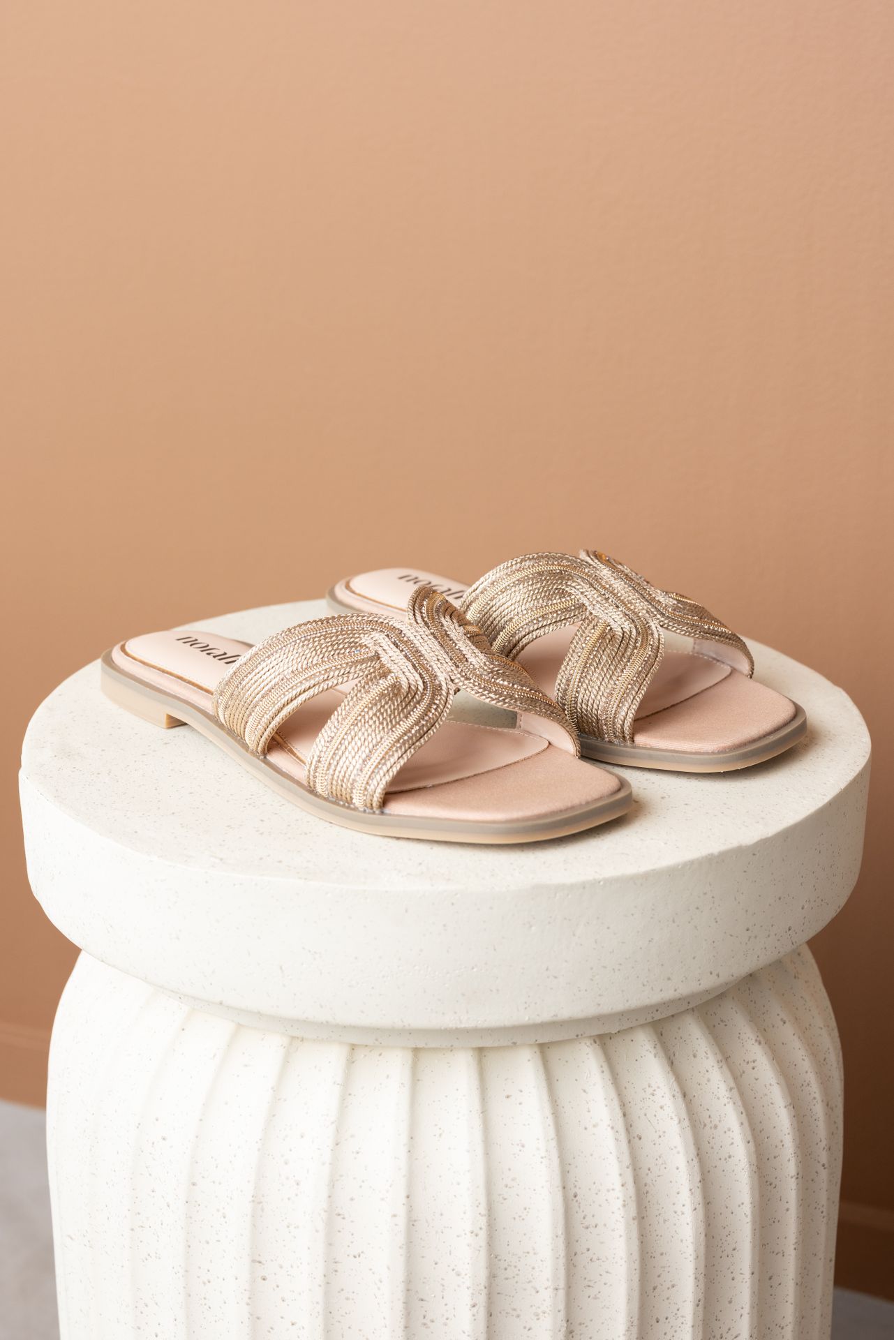 Norah Zandkleurige slipper beige 217703-106-42
