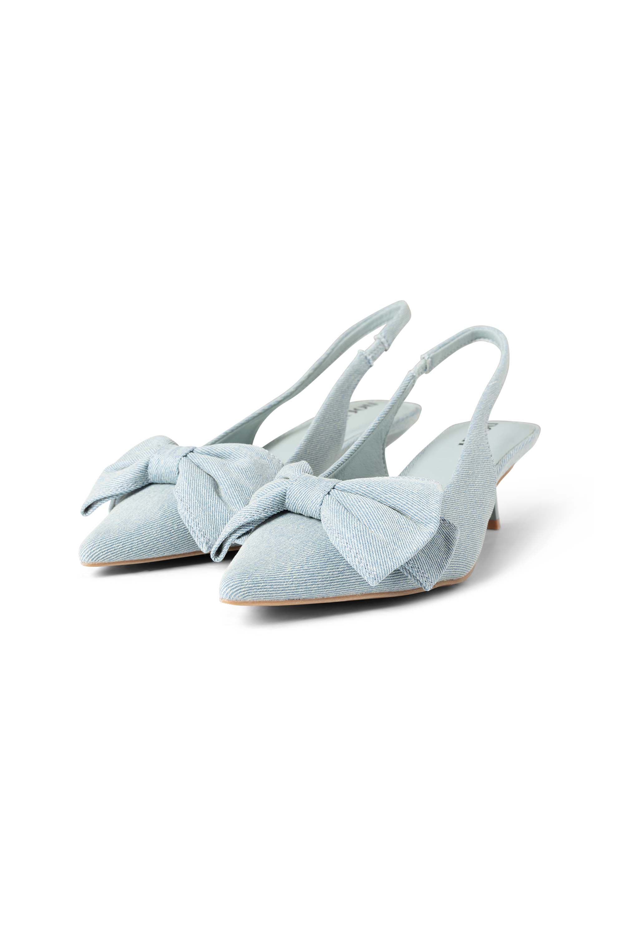 Norah Denim slingback met strik light denim 217706-478-40