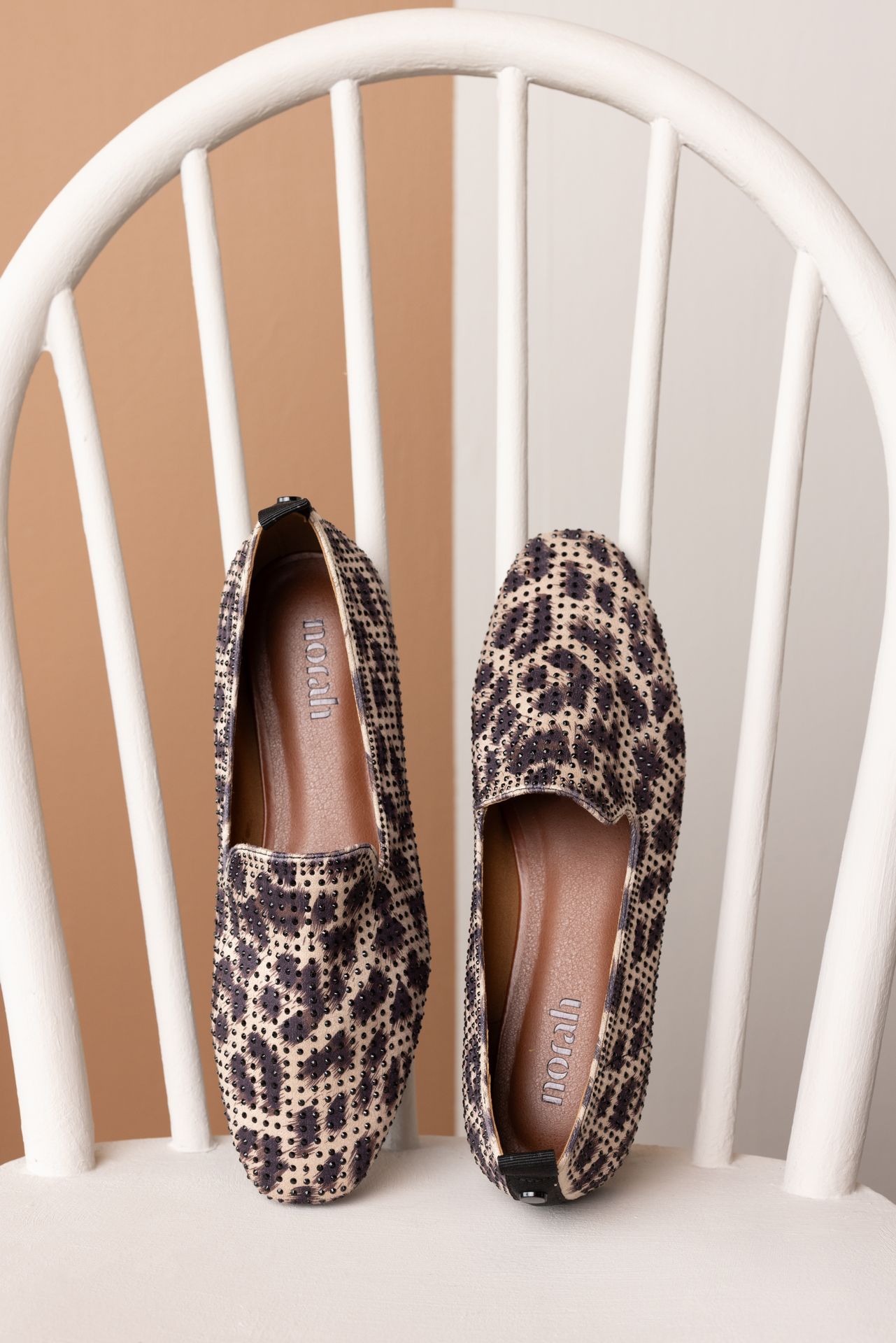 Norah Luipaardprint loafer black/brown 217707-032-38