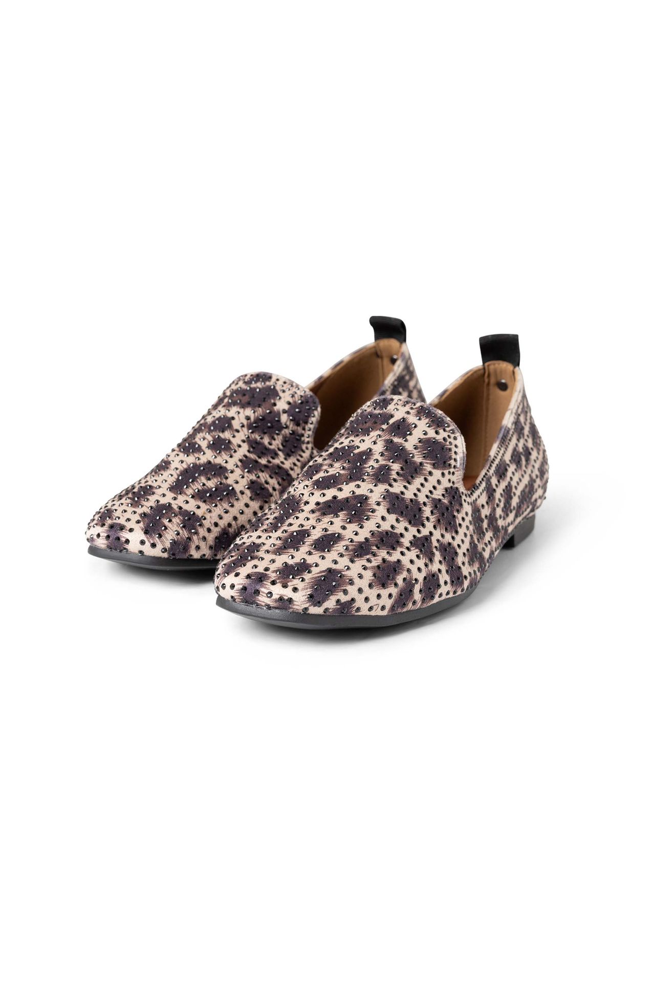Norah Luipaardprint loafer black/brown 217707-032-38