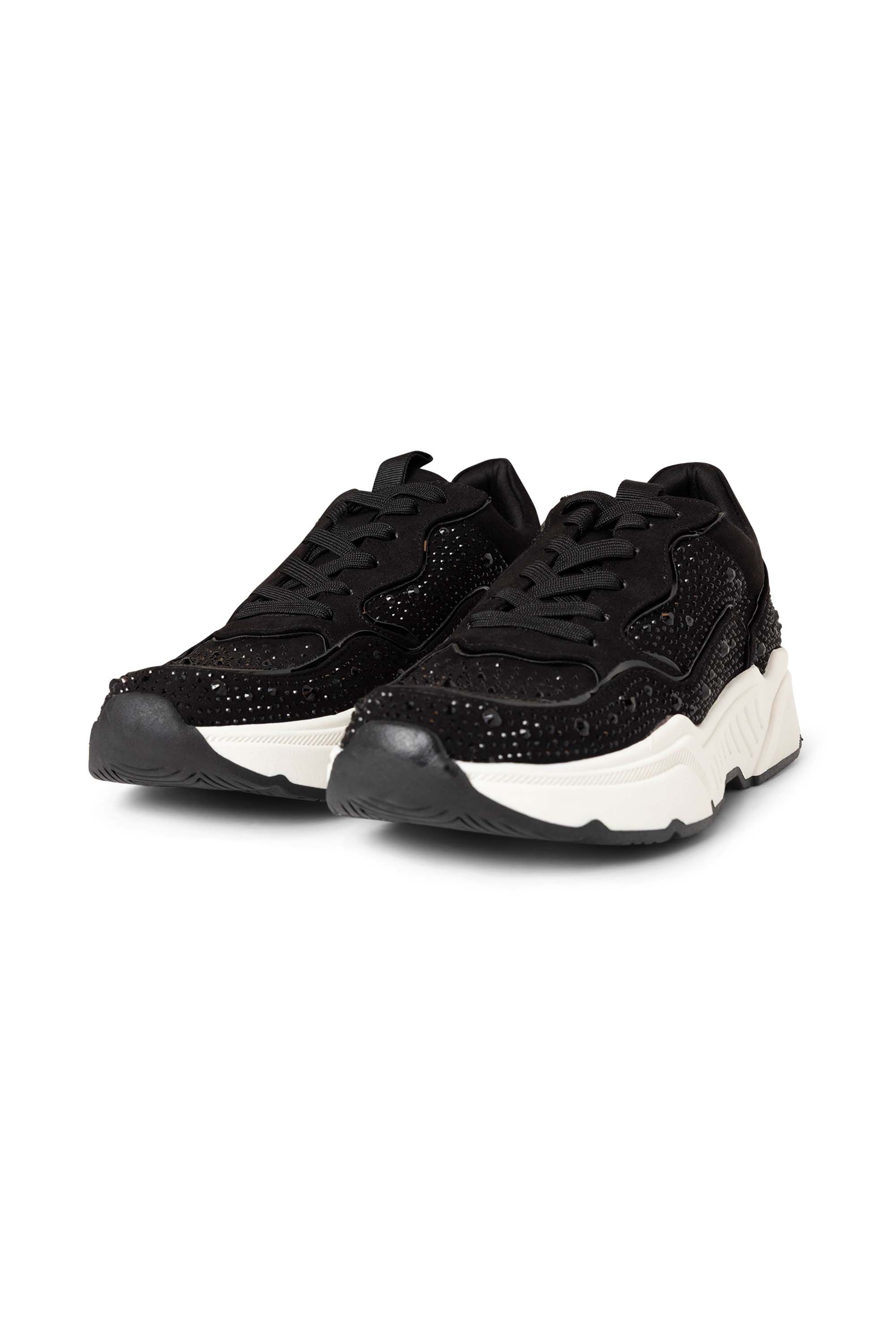 Norah Zwarte sneaker met glitters black multicolor 217718-020-39