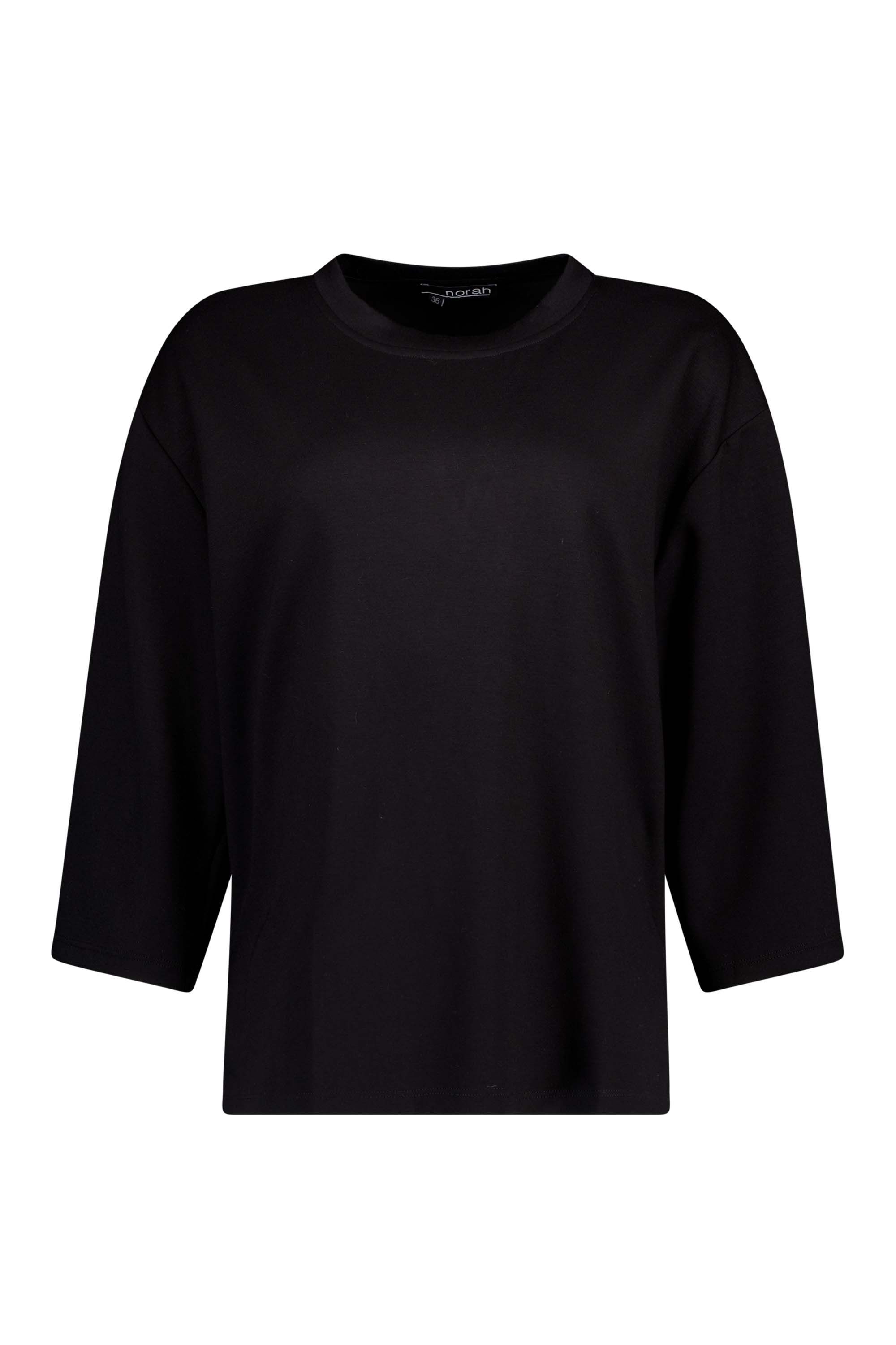 Norah Zwart shirt met ruime pasvorm black 217729-001-42