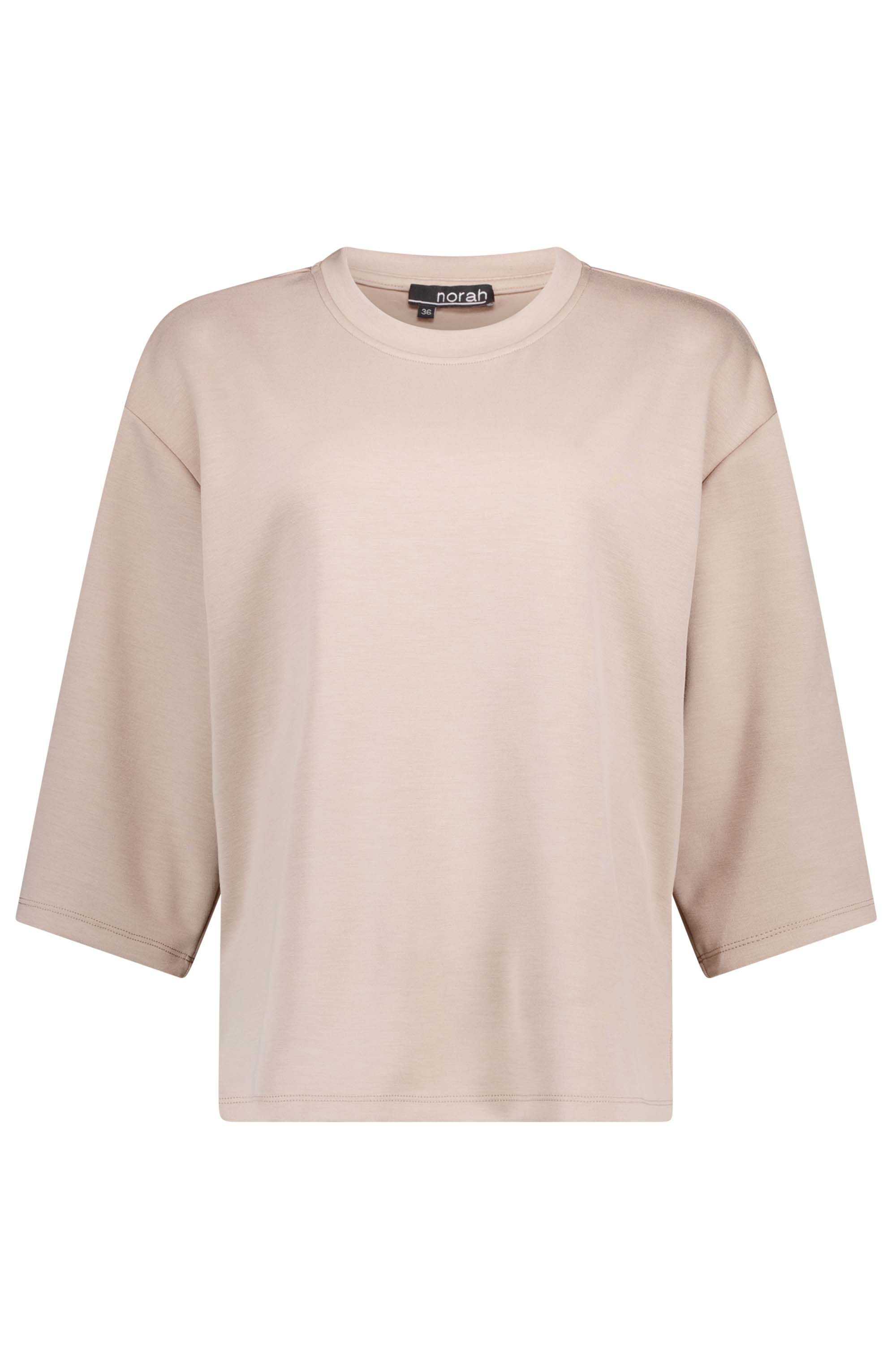 Norah Zandkleurig shirt met ruime pasvorm sand 217729-110-36
