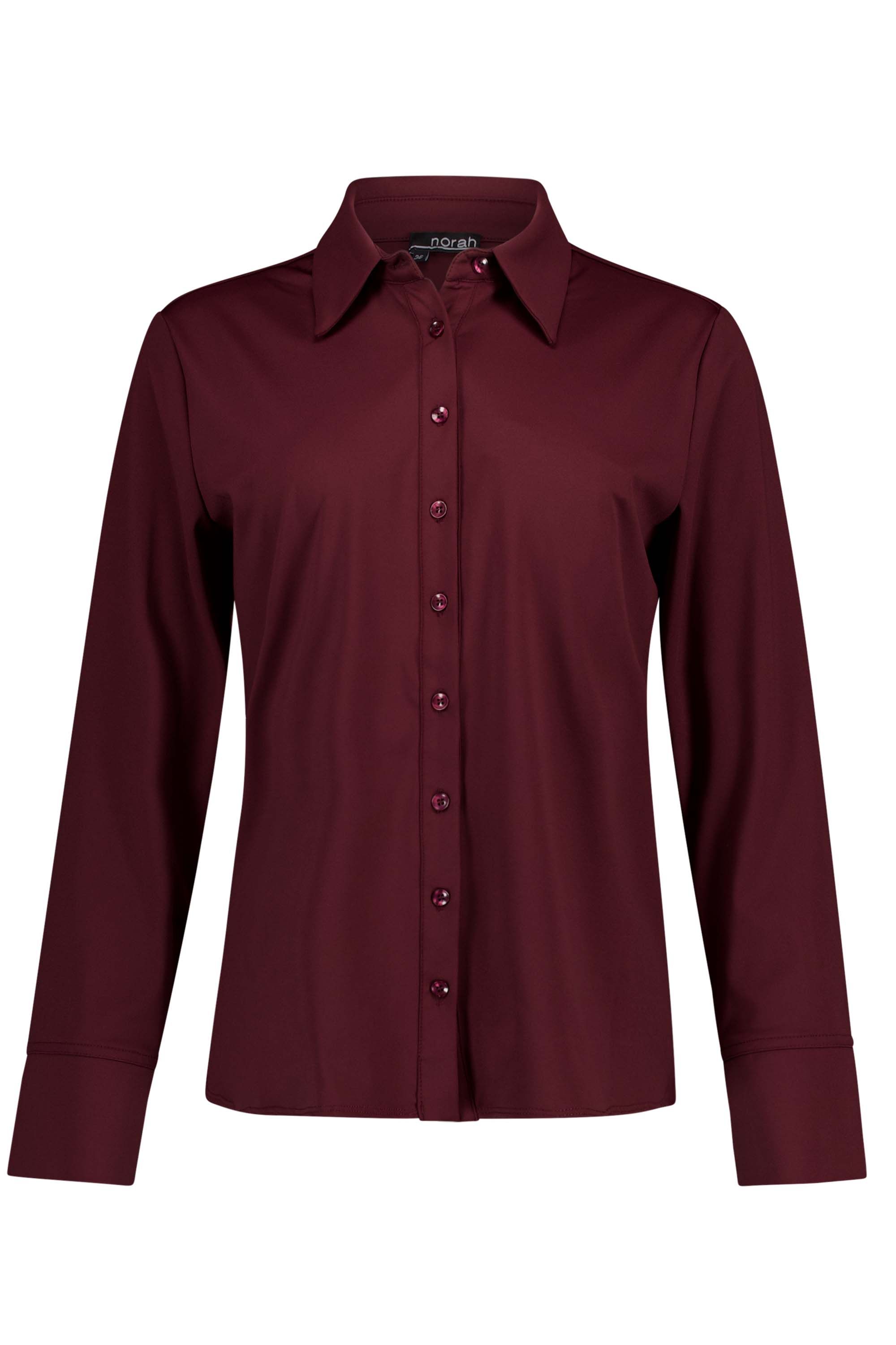 Norah Bordeaux blouse van travelstof bordeaux 217732-696-48
