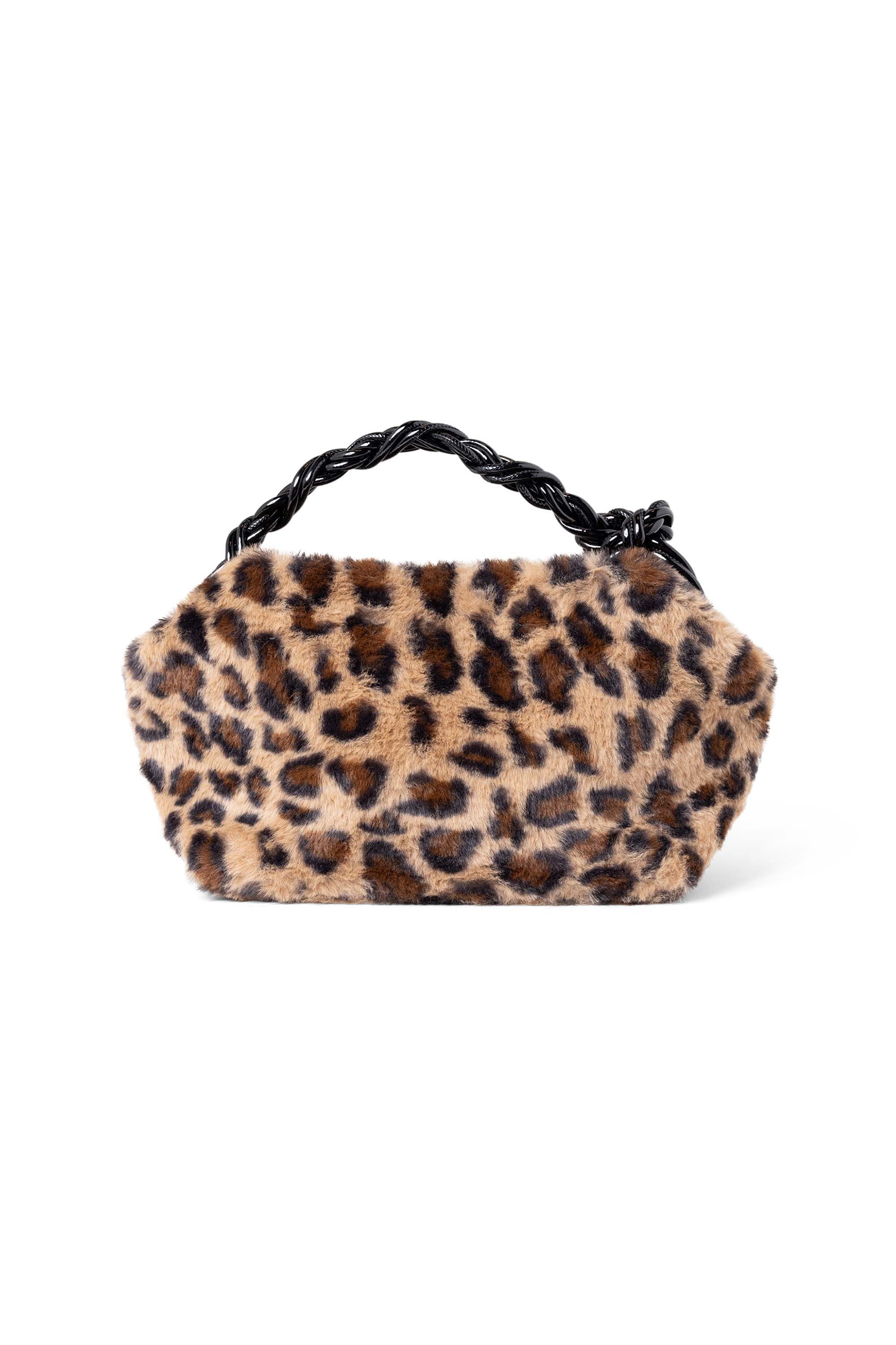 Norah Panterprint tasje van zachte stof black/brown 217743-032-ONE