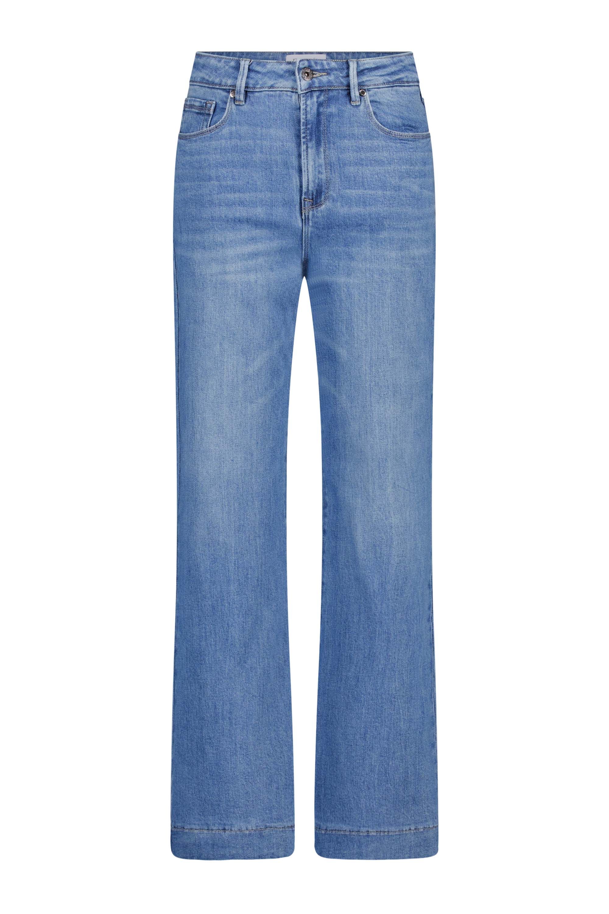 Norah Whitney jeans | Wide | Middenblauw | L32 mid denim 217750-479-42