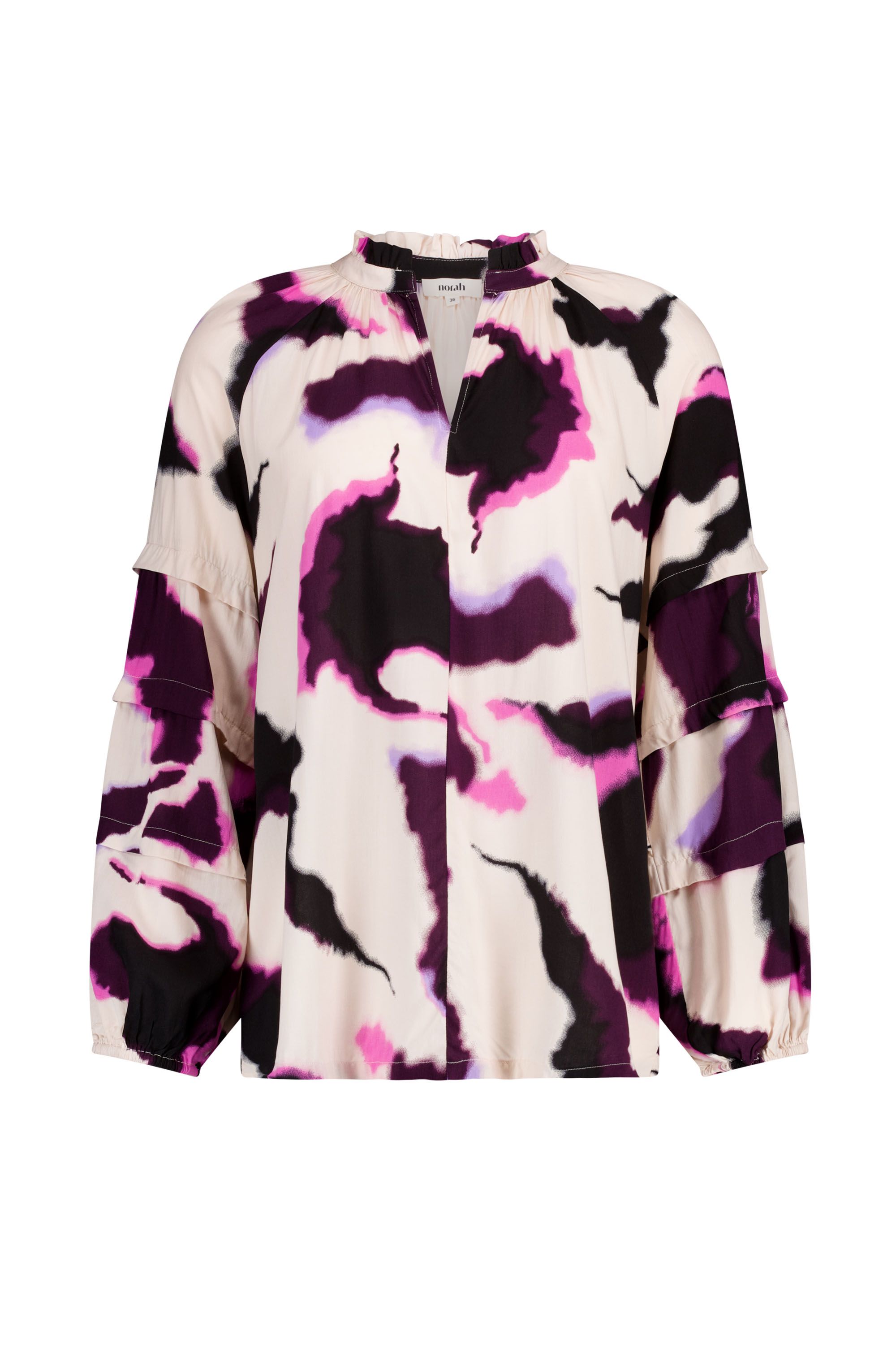 Norah Ecru/paarse blouse ecru multicolor 217764-122