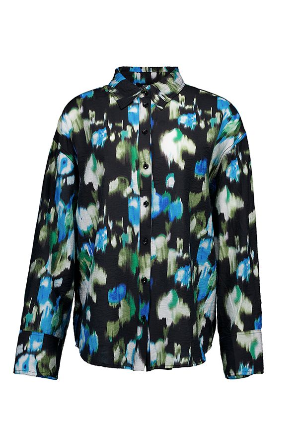 Norah Blouse met grafische print black multicolor 217770-020-34