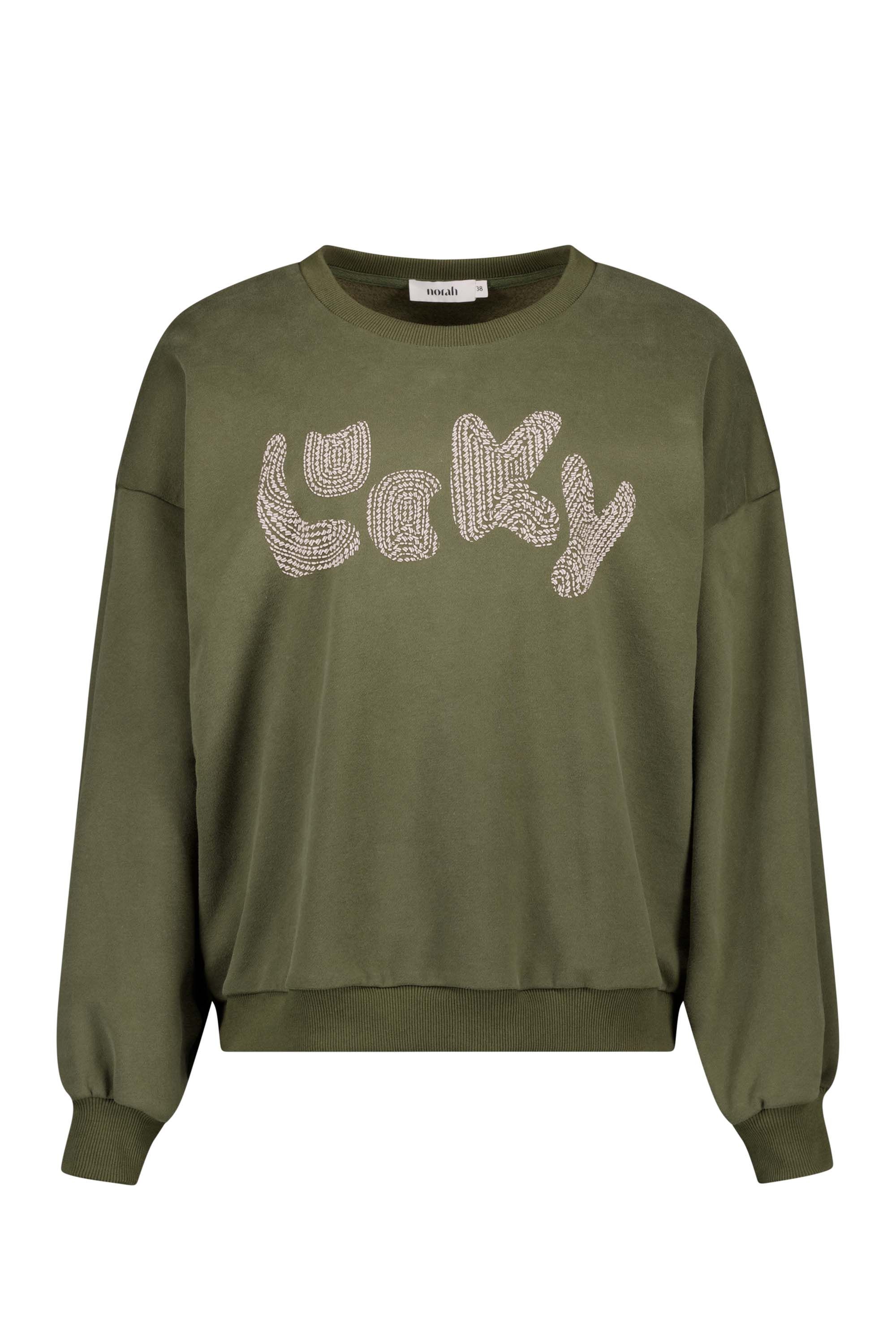 Norah Groene sweater Lucky olive green 217779-594-34