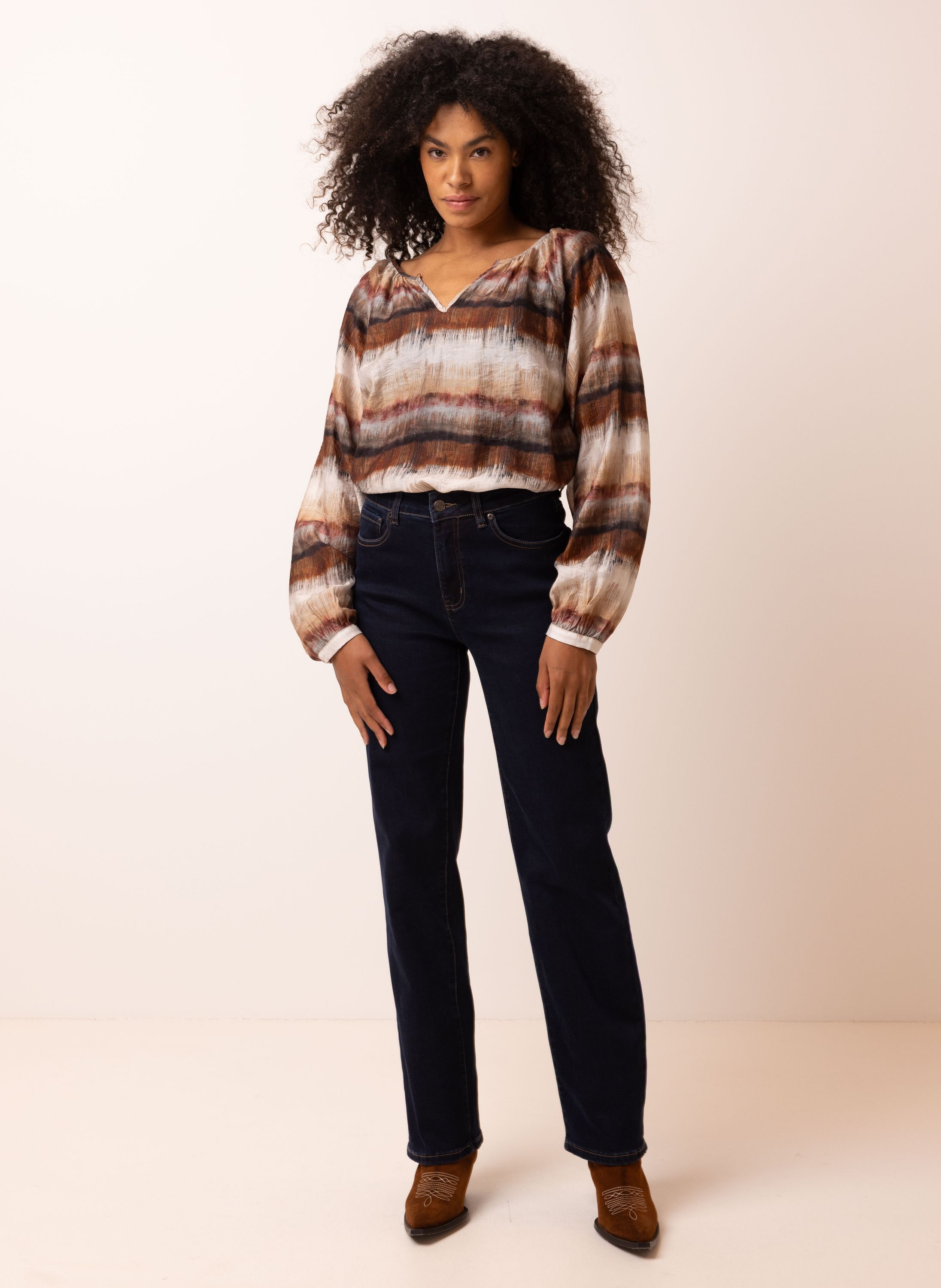 Norah Sue jeans | Slim | Donkerblauw | L32 dark denim 217827-480-34