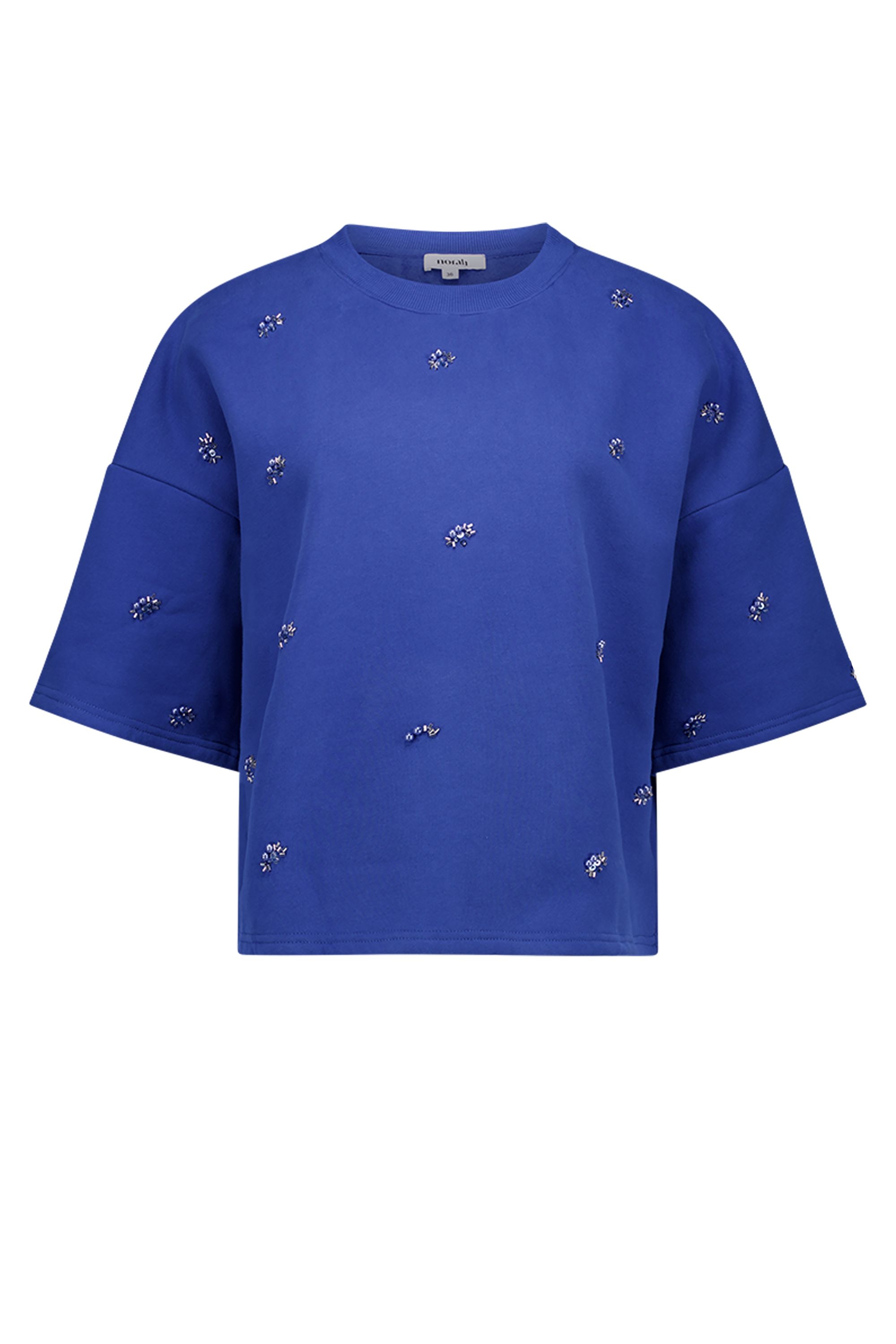 Norah Kobaltblauwe sweater met kralen cobalt 217849-468-34