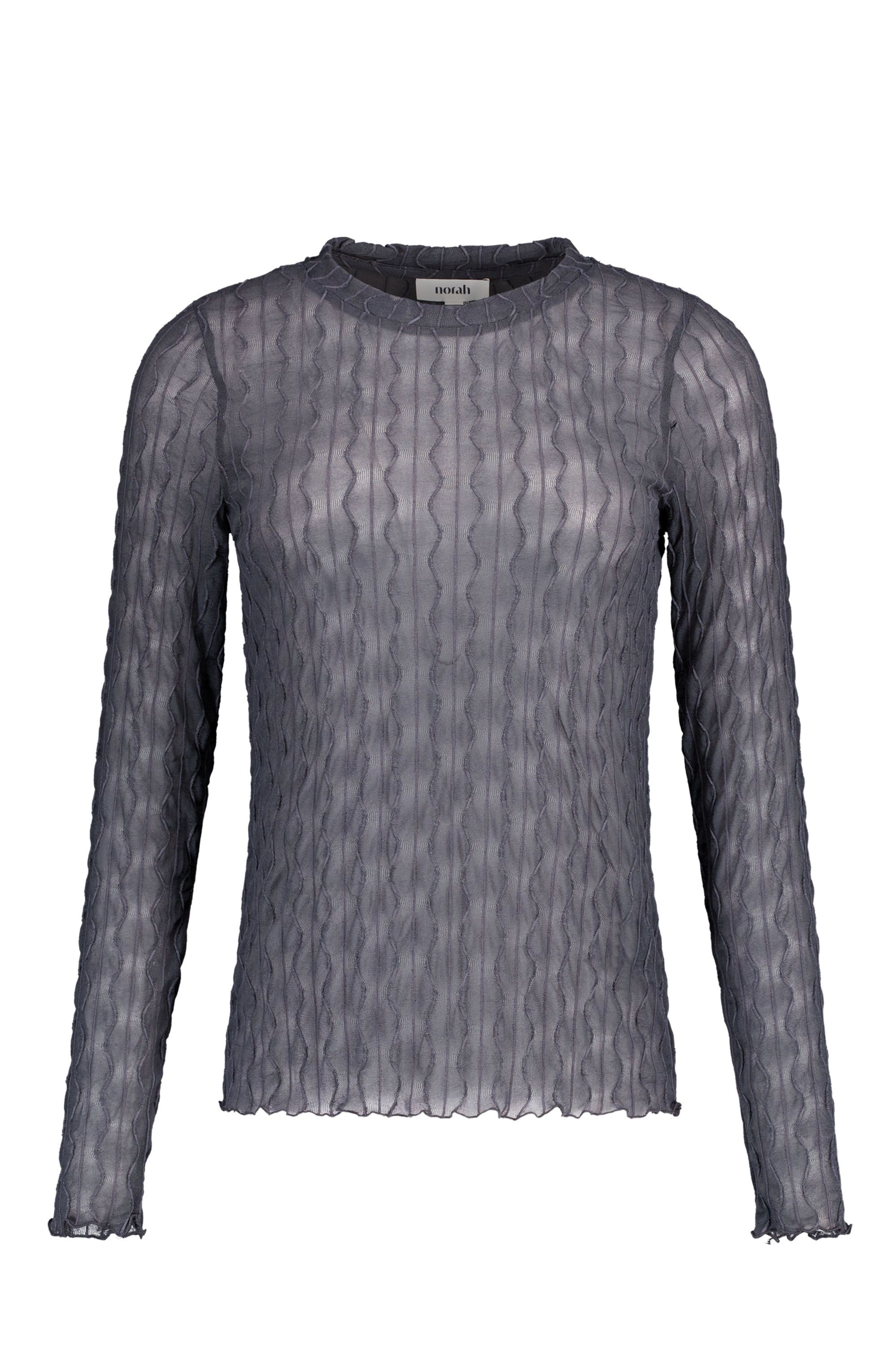 Norah Grijze top met structuur dark grey 217851-096