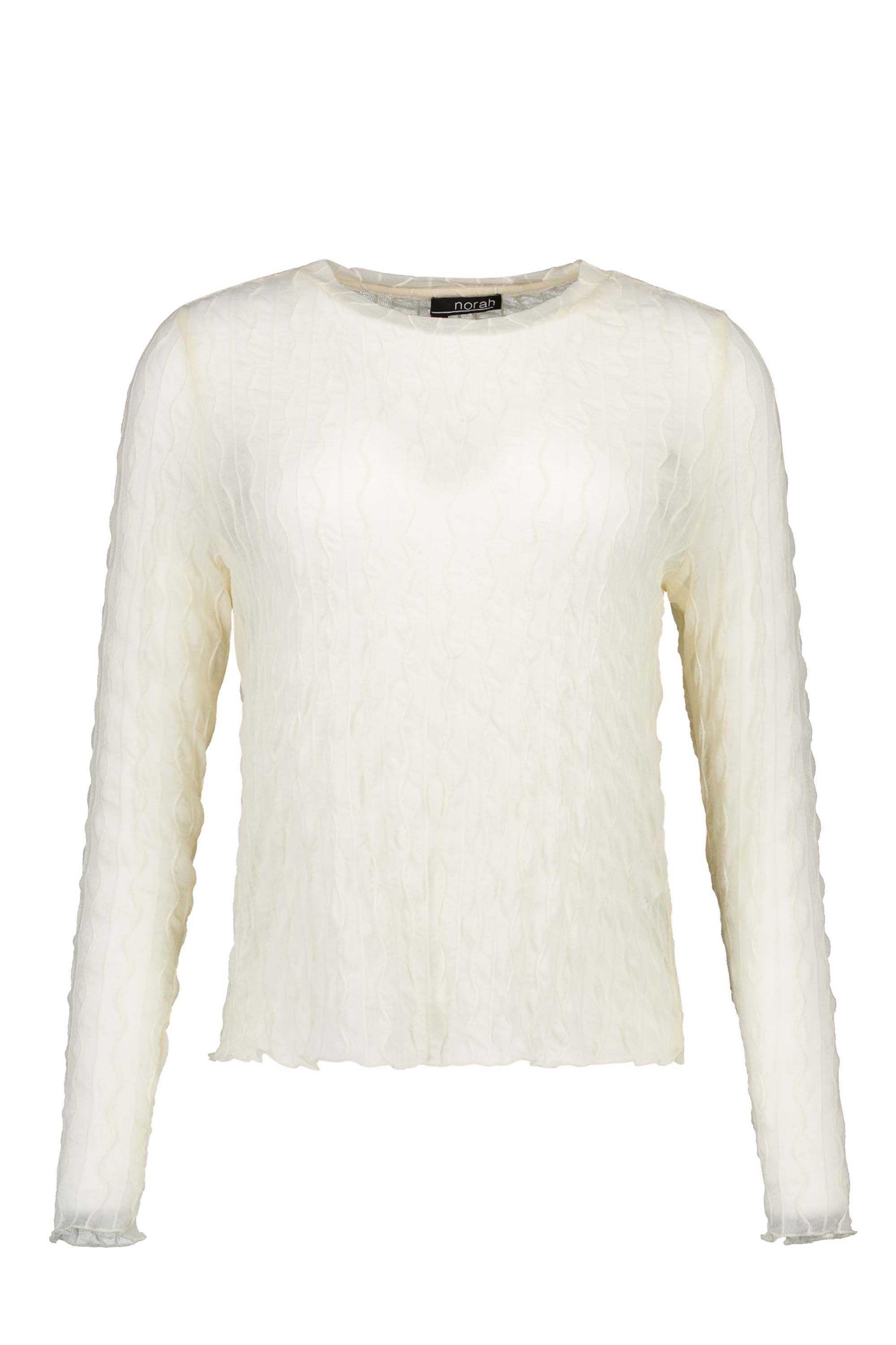 Norah Ecru meshtop met golvende structuur ecru 217851-102-46