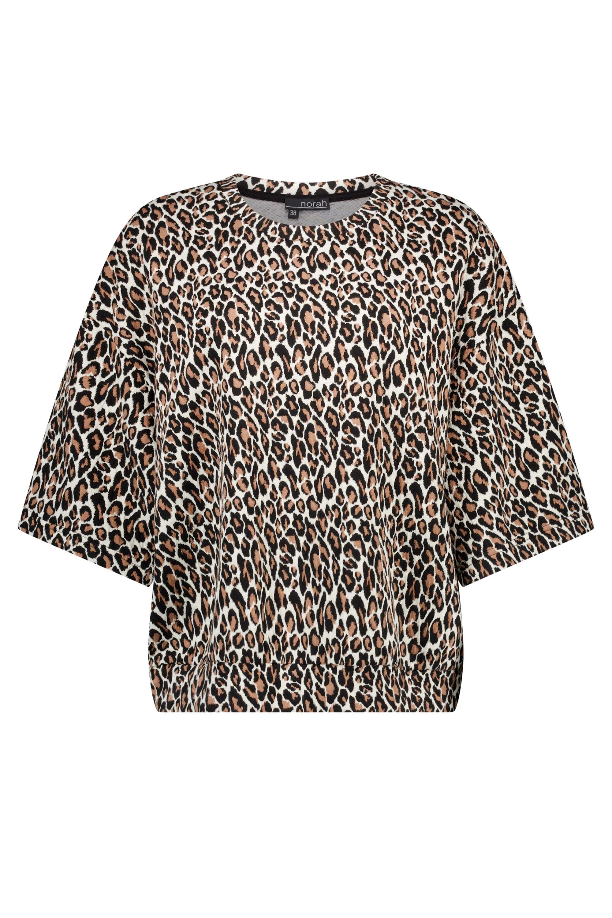 Norah Shirt met luipaardprint brown multicolor 217854-220-40