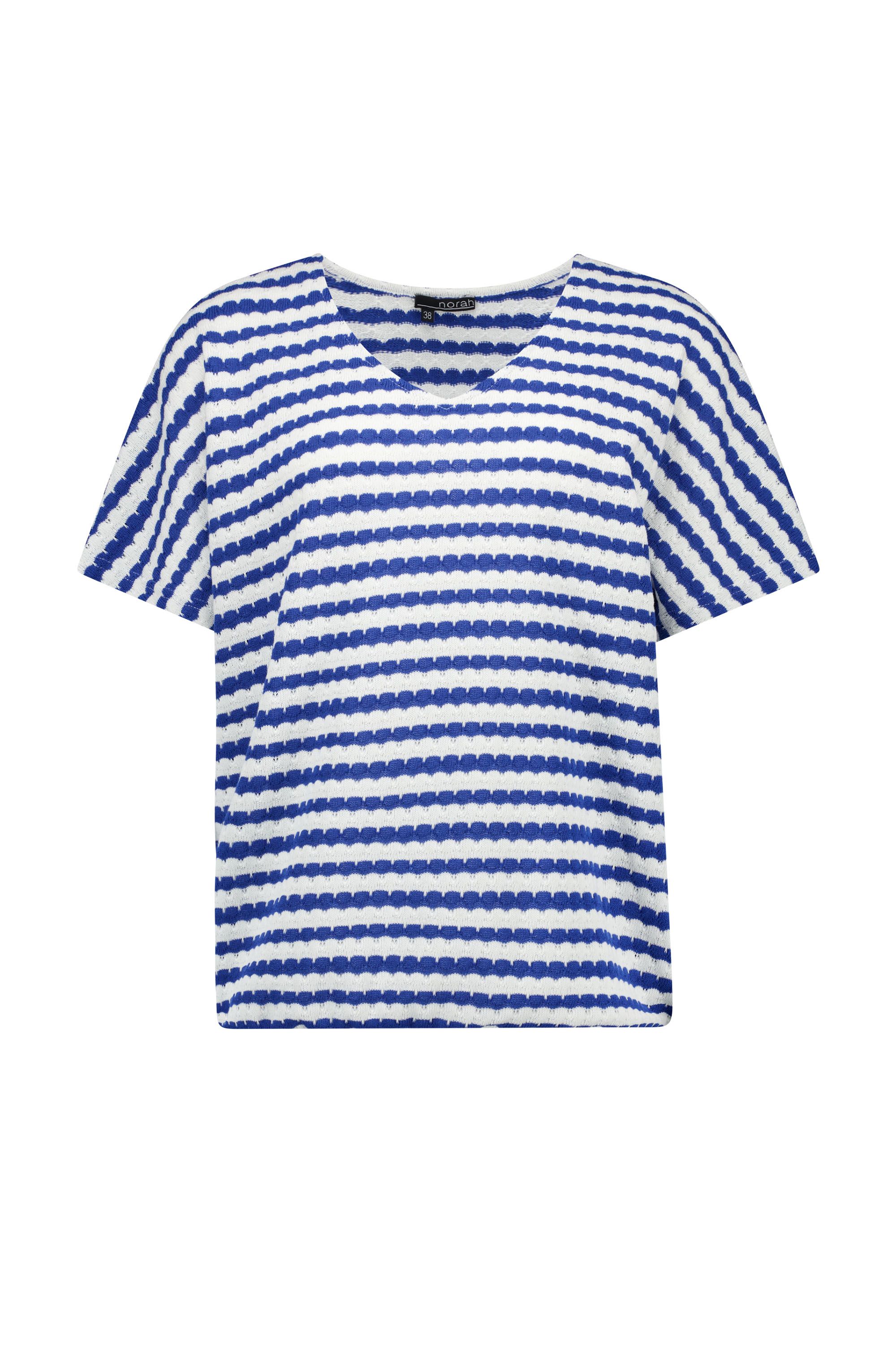 Norah Blauw/wit gestreept shirt blue/white 217874-431-40