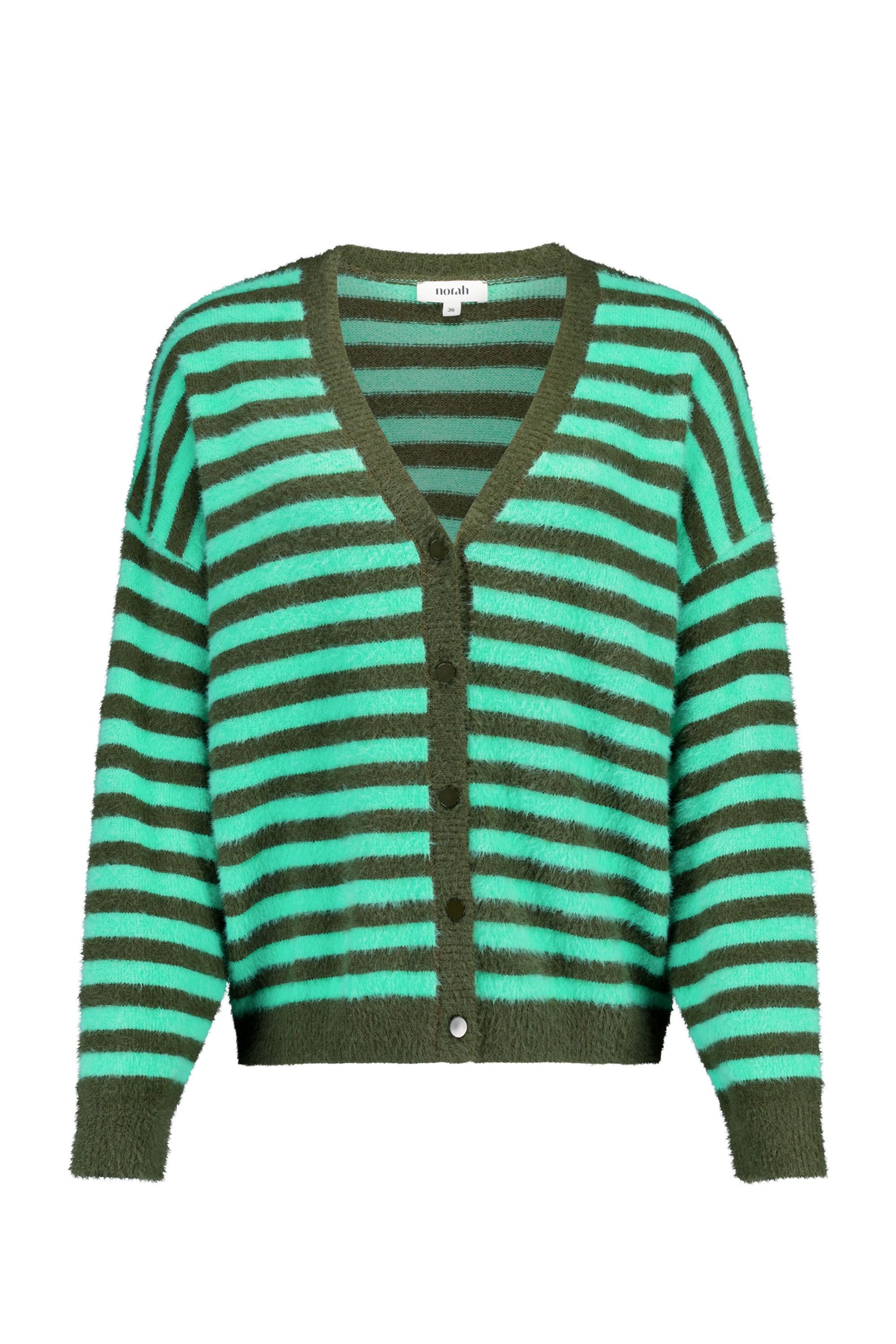 Norah Groen gestreept vest green multicolor 217903-520