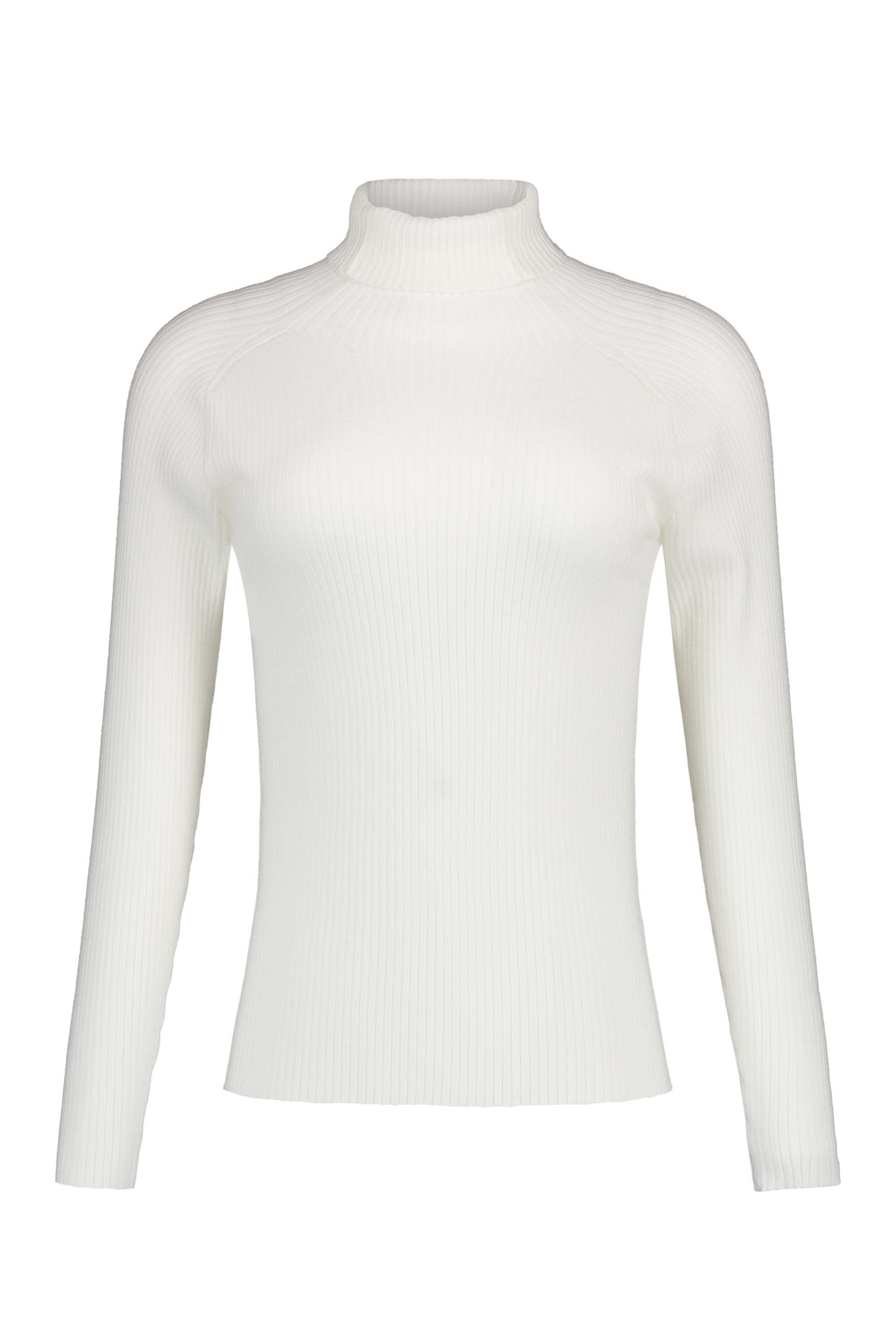 Norah Off-white geribde top met lange mouwen ecru 217904-102-36