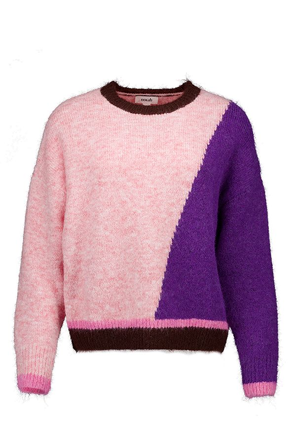 Norah Kleurrijke gebreide trui purple multicolor 217912-820-38-40