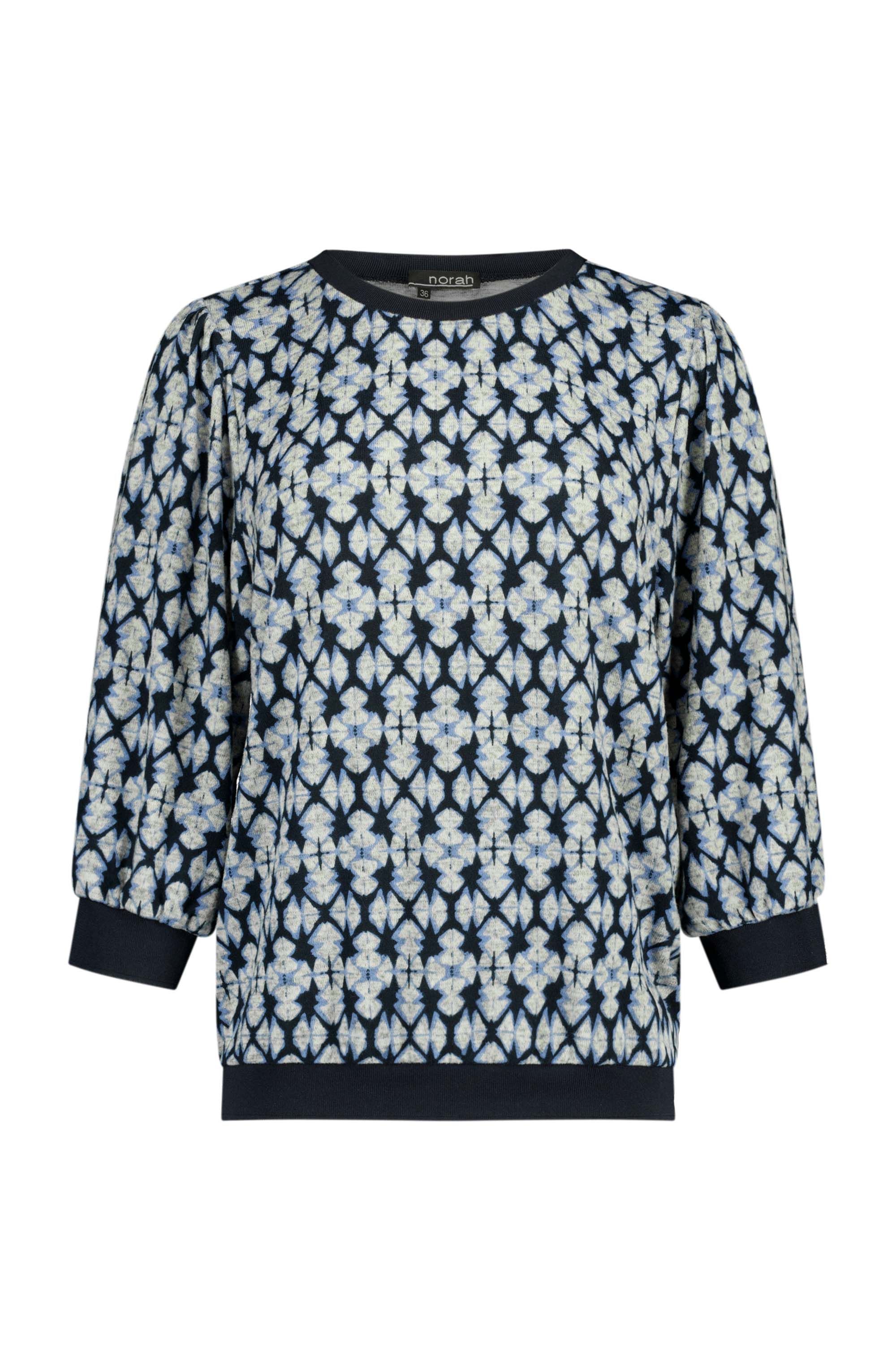 Norah Meerkleurig shirt met grafische print multicolor 217919-002-34