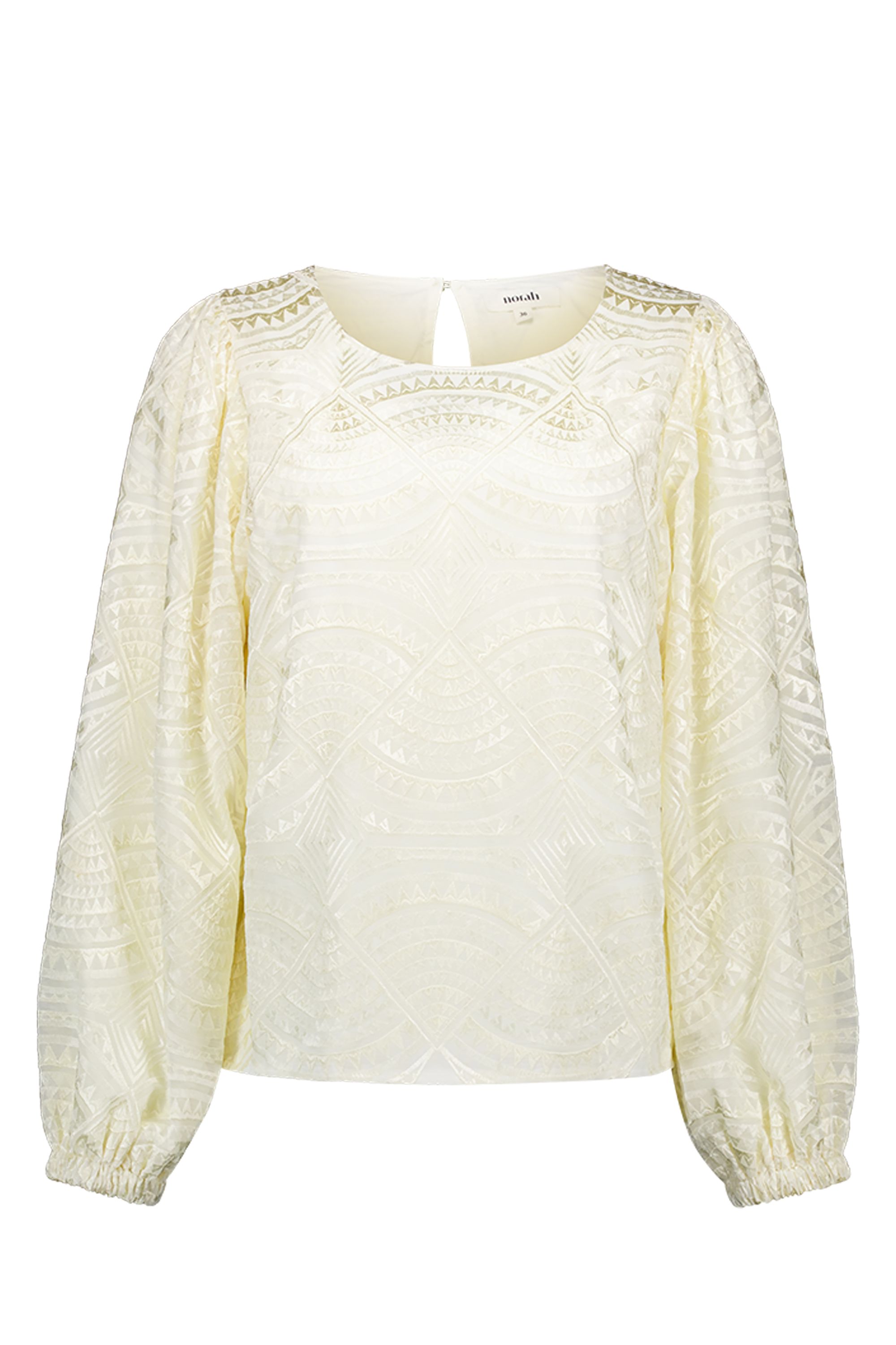 Norah Ecru blouse met glans ecru 217922-102-34