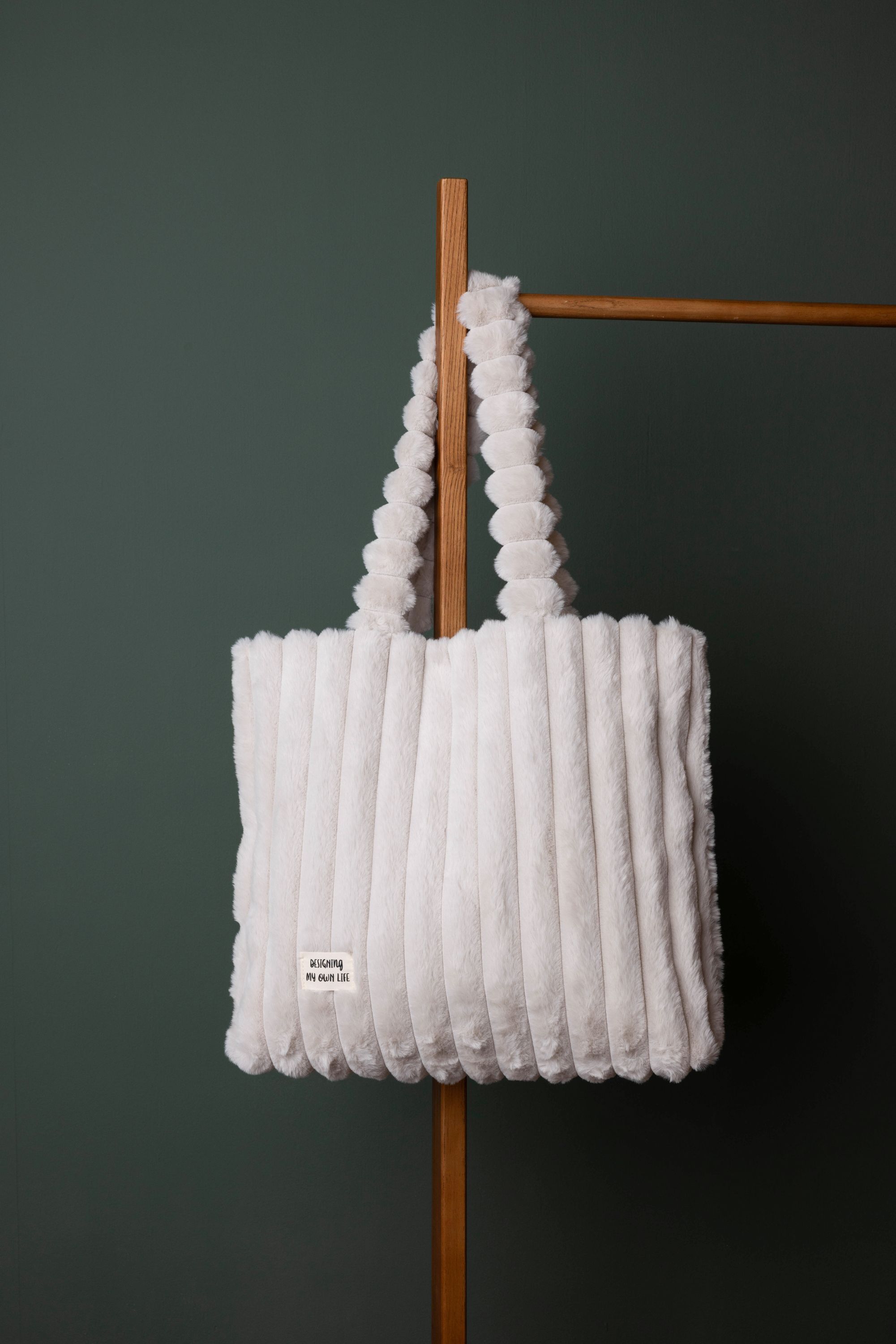 Norah Zandkleurige tas van imitatiebont light sand 217933-111-ONE
