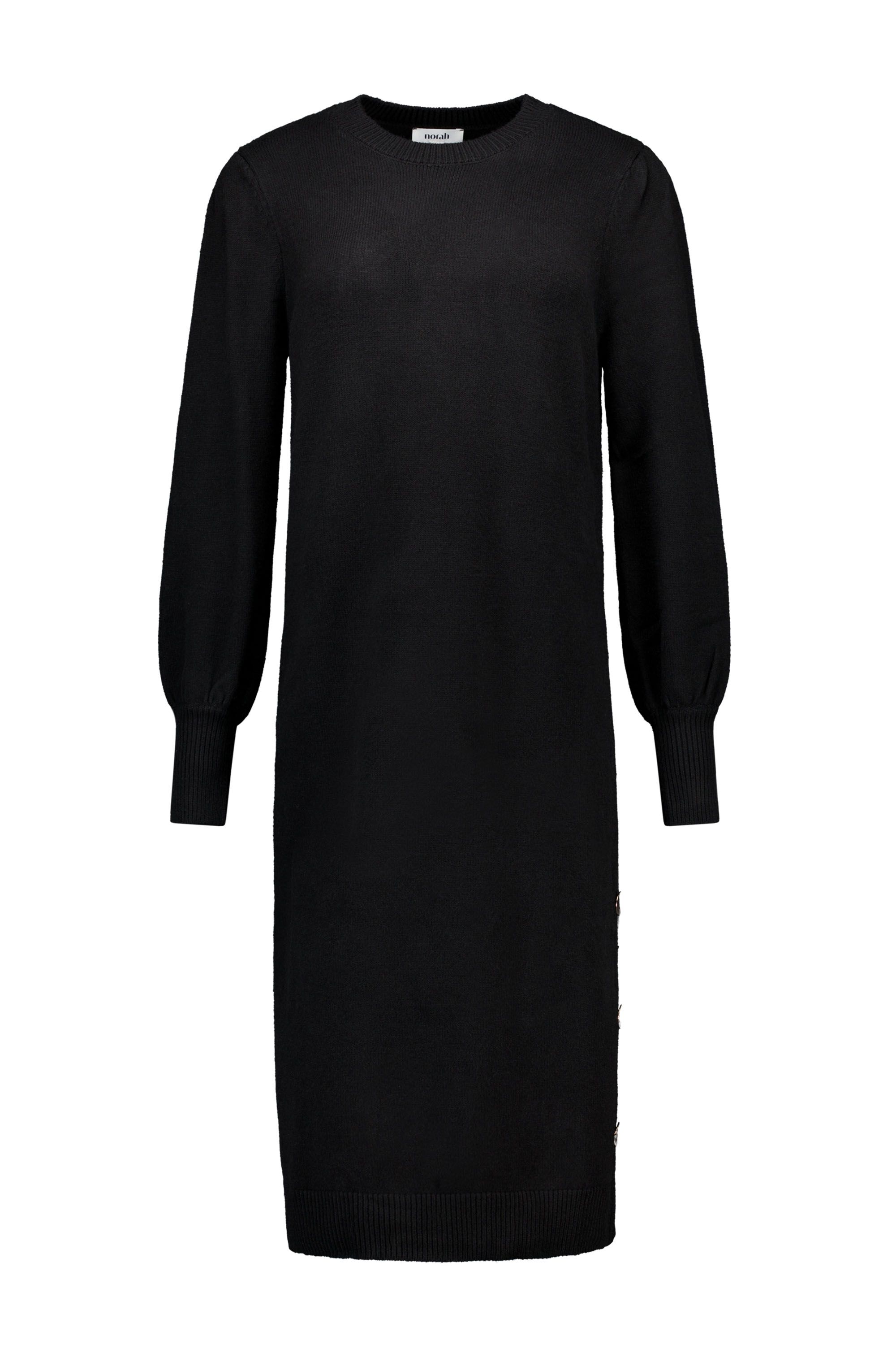 Norah Zwarte gebreide midi jurk black 217948-001-44