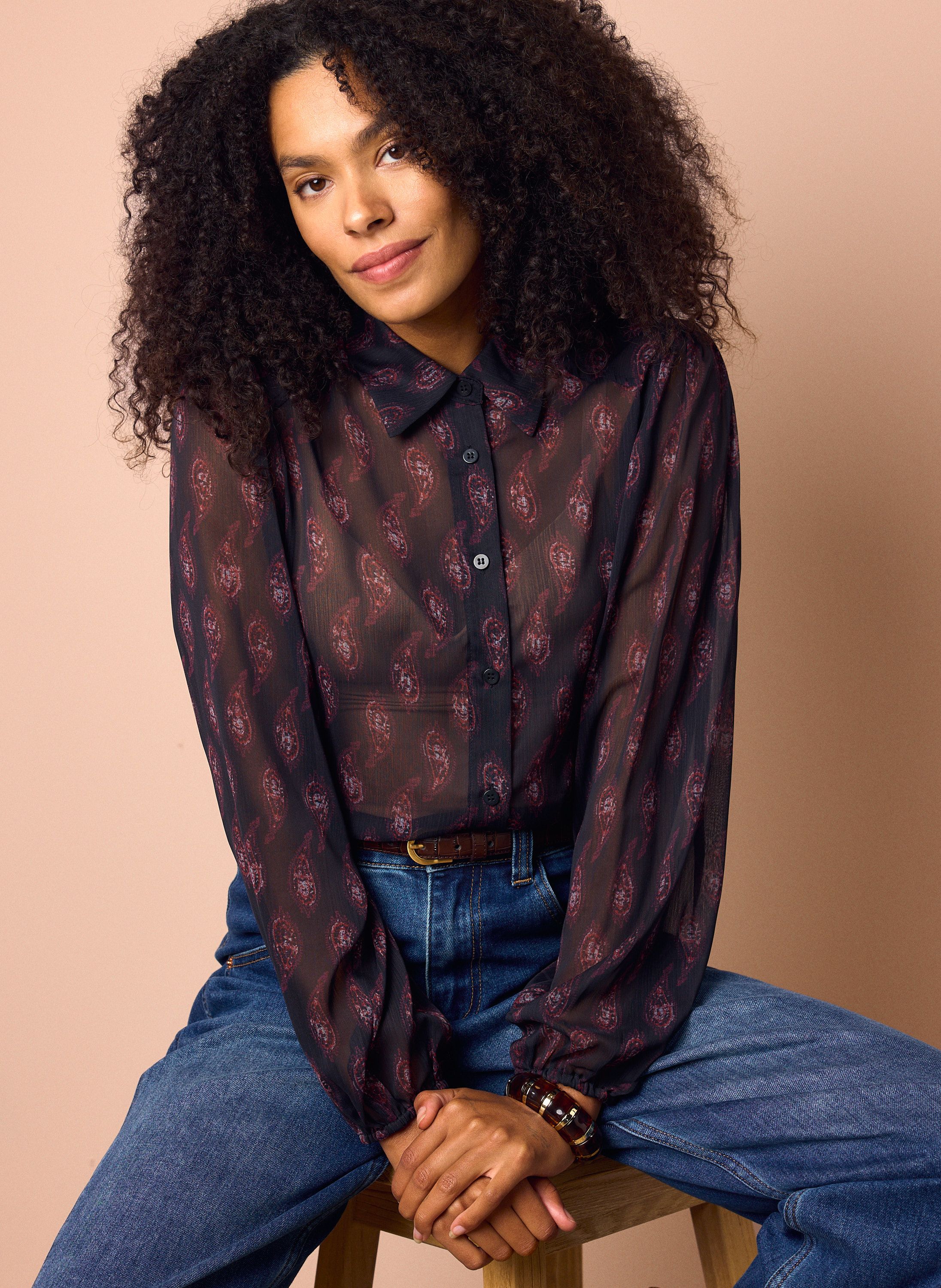 Norah Blouse Print black multicolor 217953-020