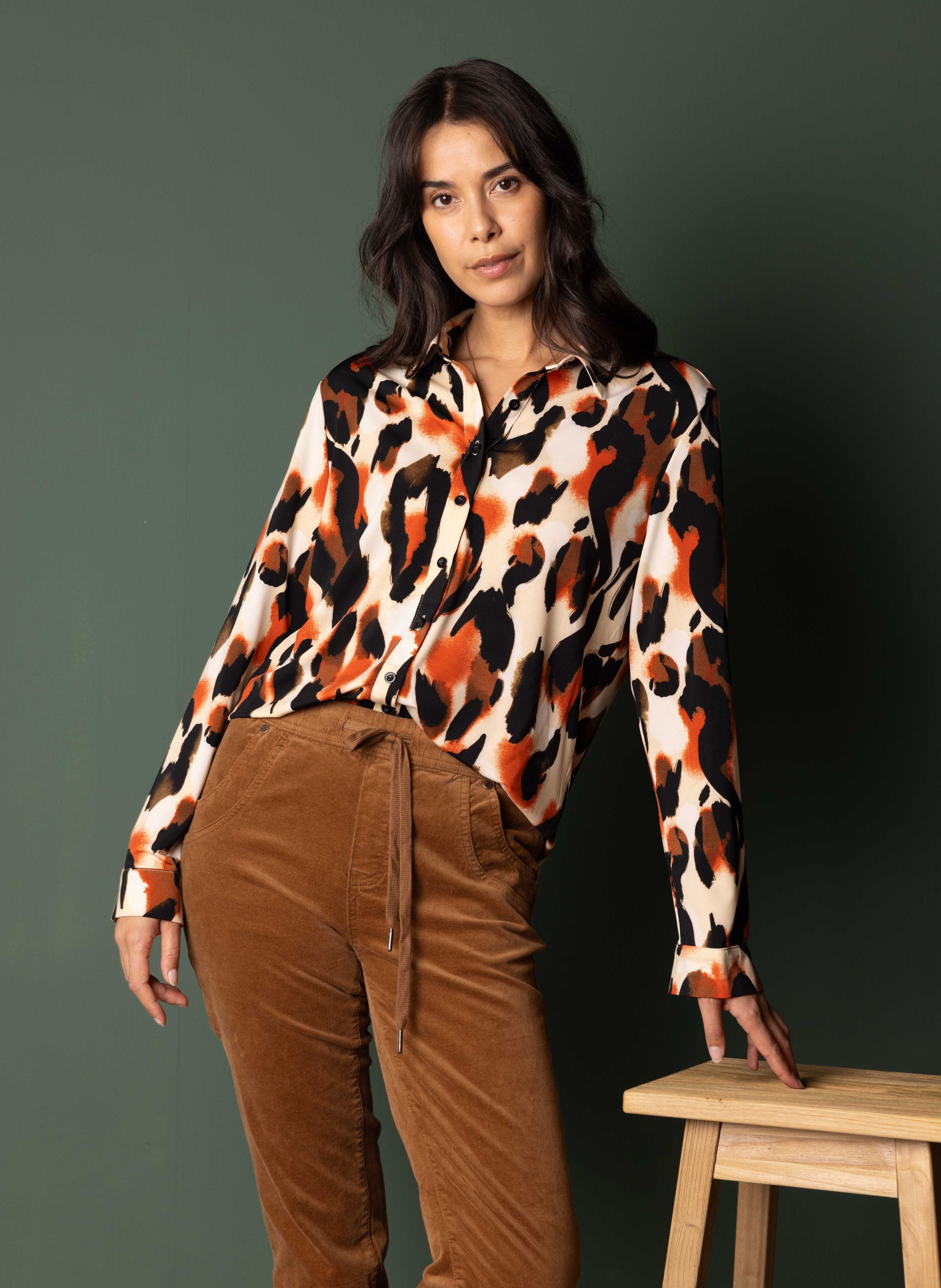 Norah Blouse met dierenprint multicolor 217955-002-34