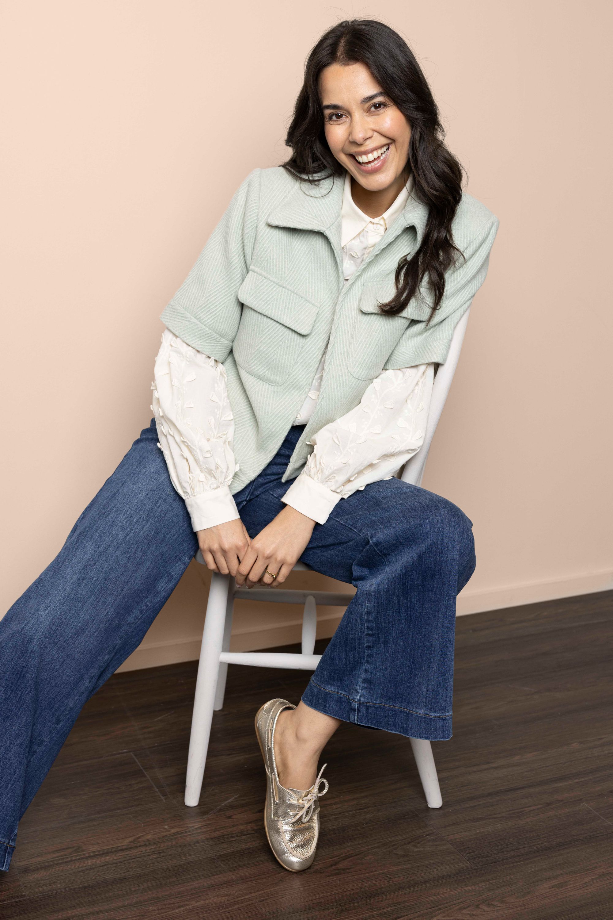 Norah Lichtgroen jasje met klassieke kraag mint 217977-502-40