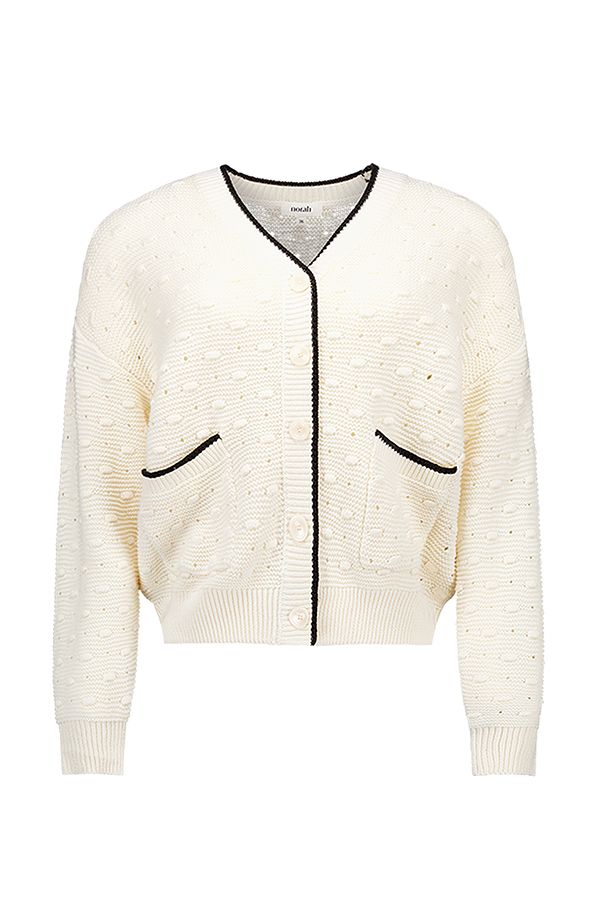 Norah Ecru gebreid vest off-white 218025-101-48