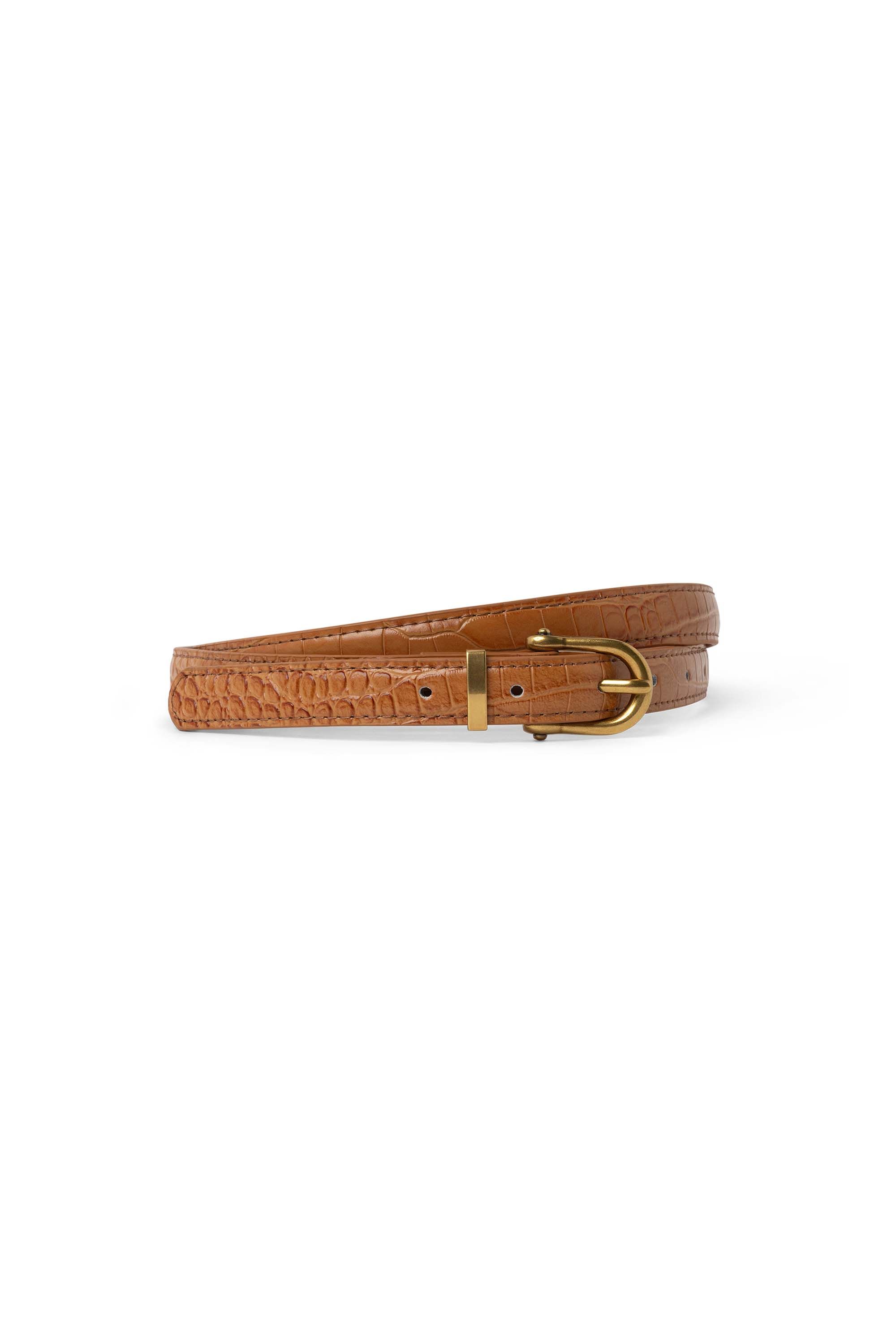 Norah Cognackleurige riem met goudkleurige gesp cognac 218029-280-L