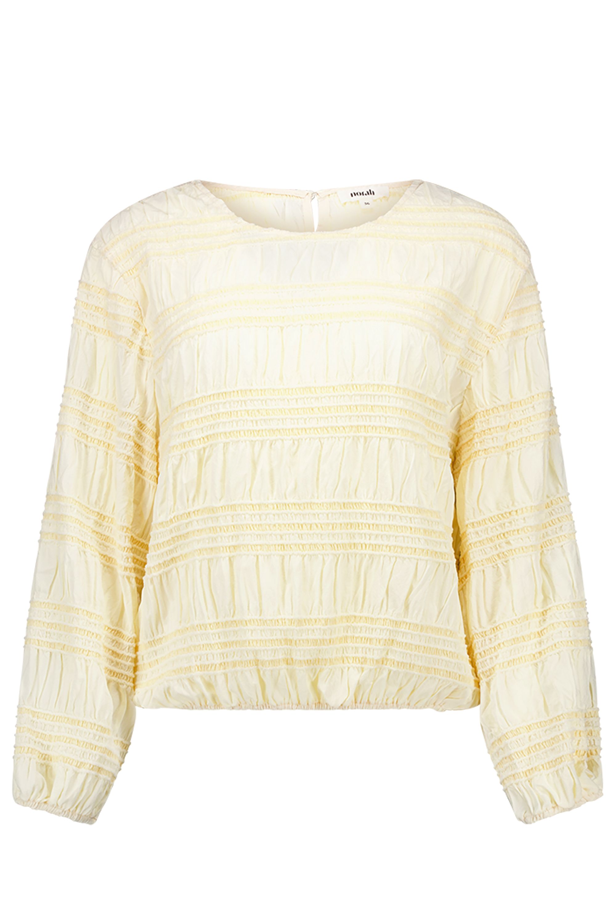 Norah Ecru gesmokte blouse ecru 218032-102-34