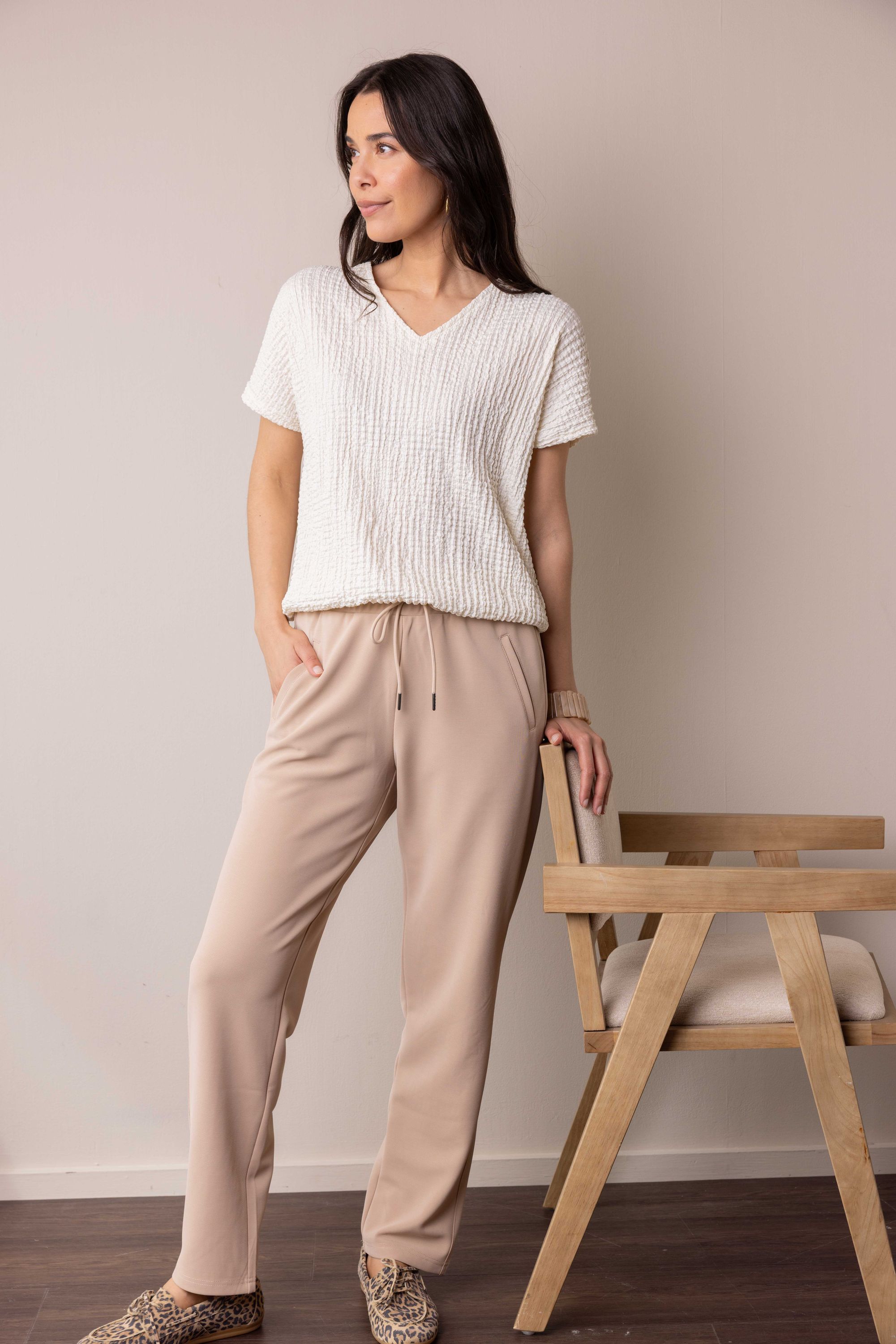 Norah Jet broek lichtbruin pebble stone 218035-055-34