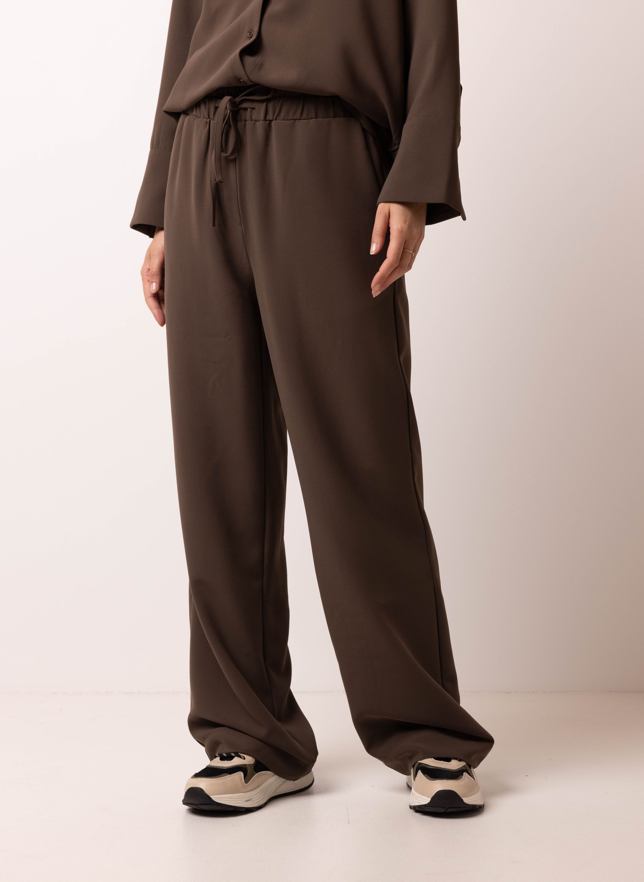 Norah Bruine rechte broek brown 218042-200-44