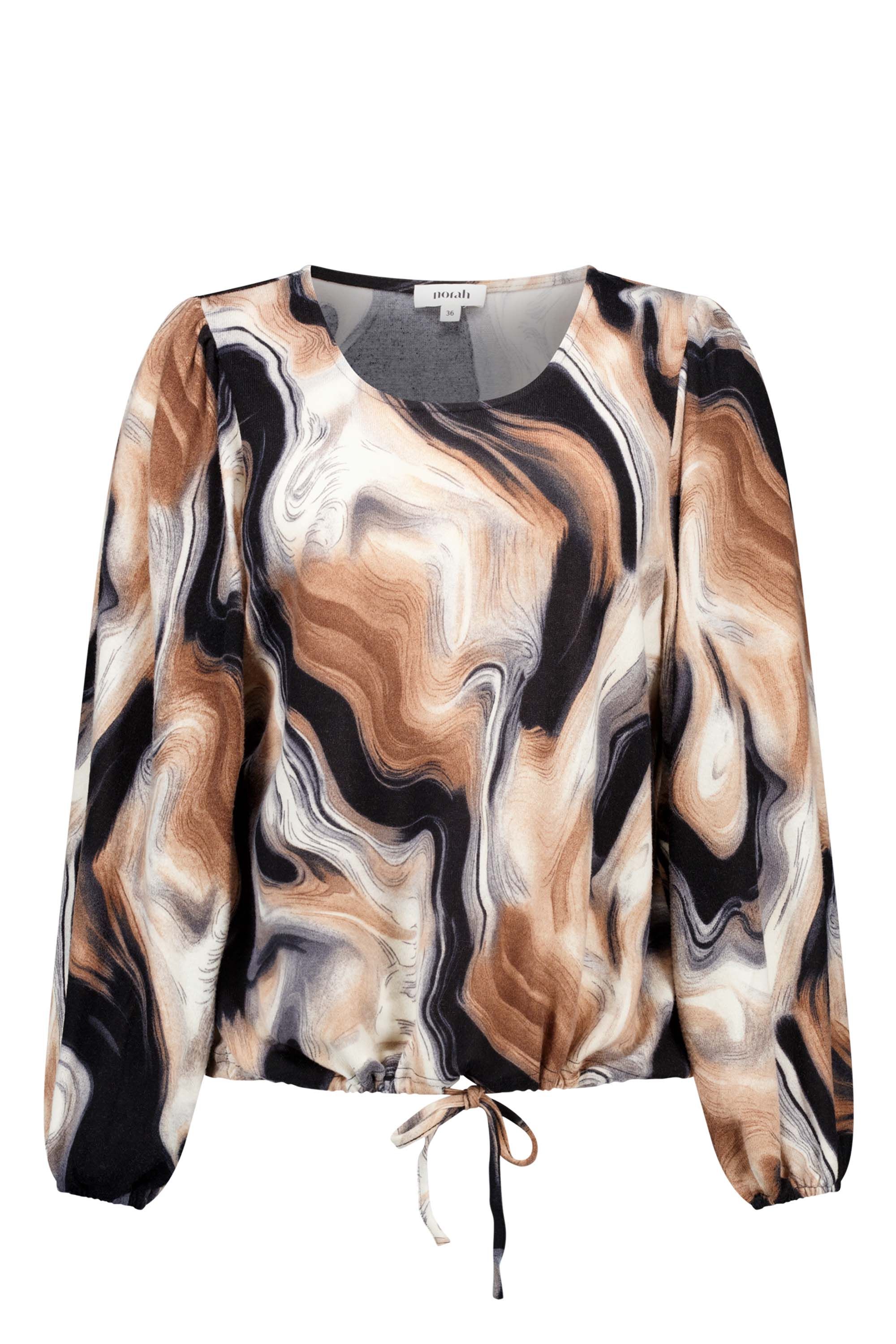 Norah Shirt met grafische print black multicolor 218046-020-42
