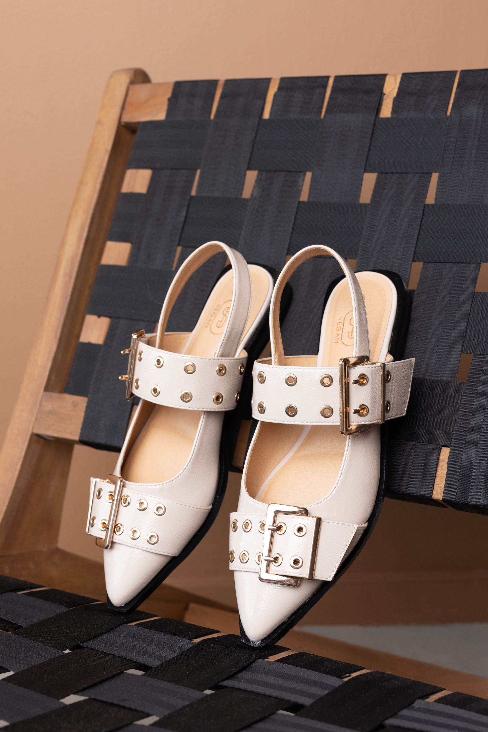 Norah Taupe slingback met gespsluiting taupe 218051-204-36