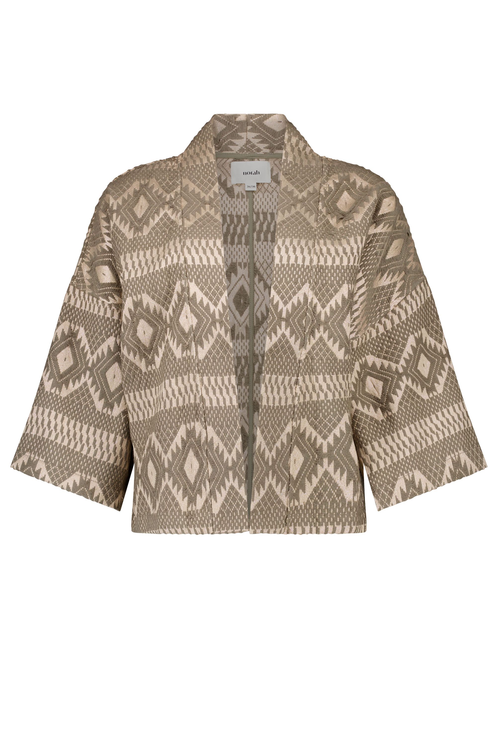 Norah Groen/bronskleurig kimono jasje green multicolor 218071-520