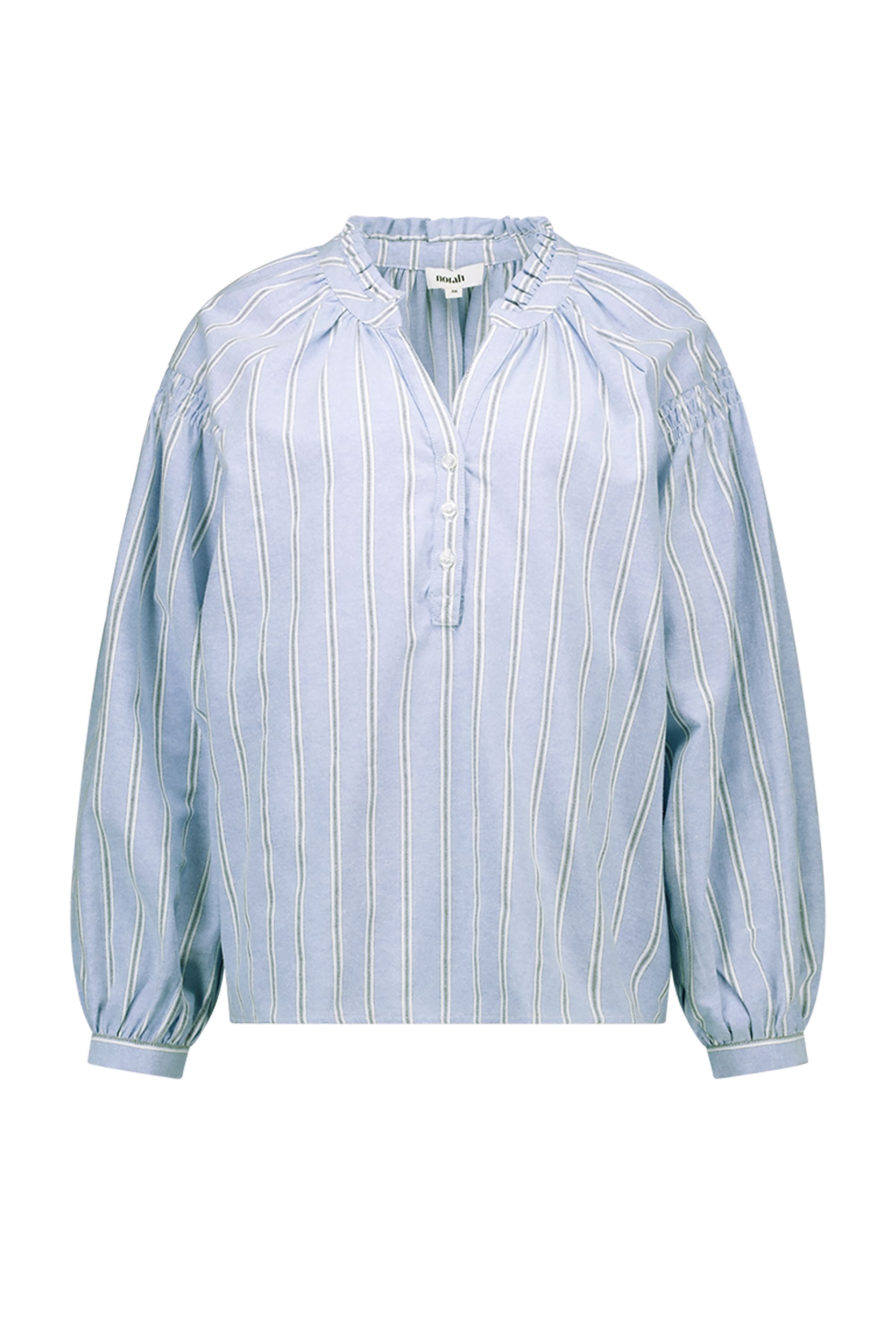 Norah Blauw/wit gestreepte blouse blue multicolor 218075-420-34