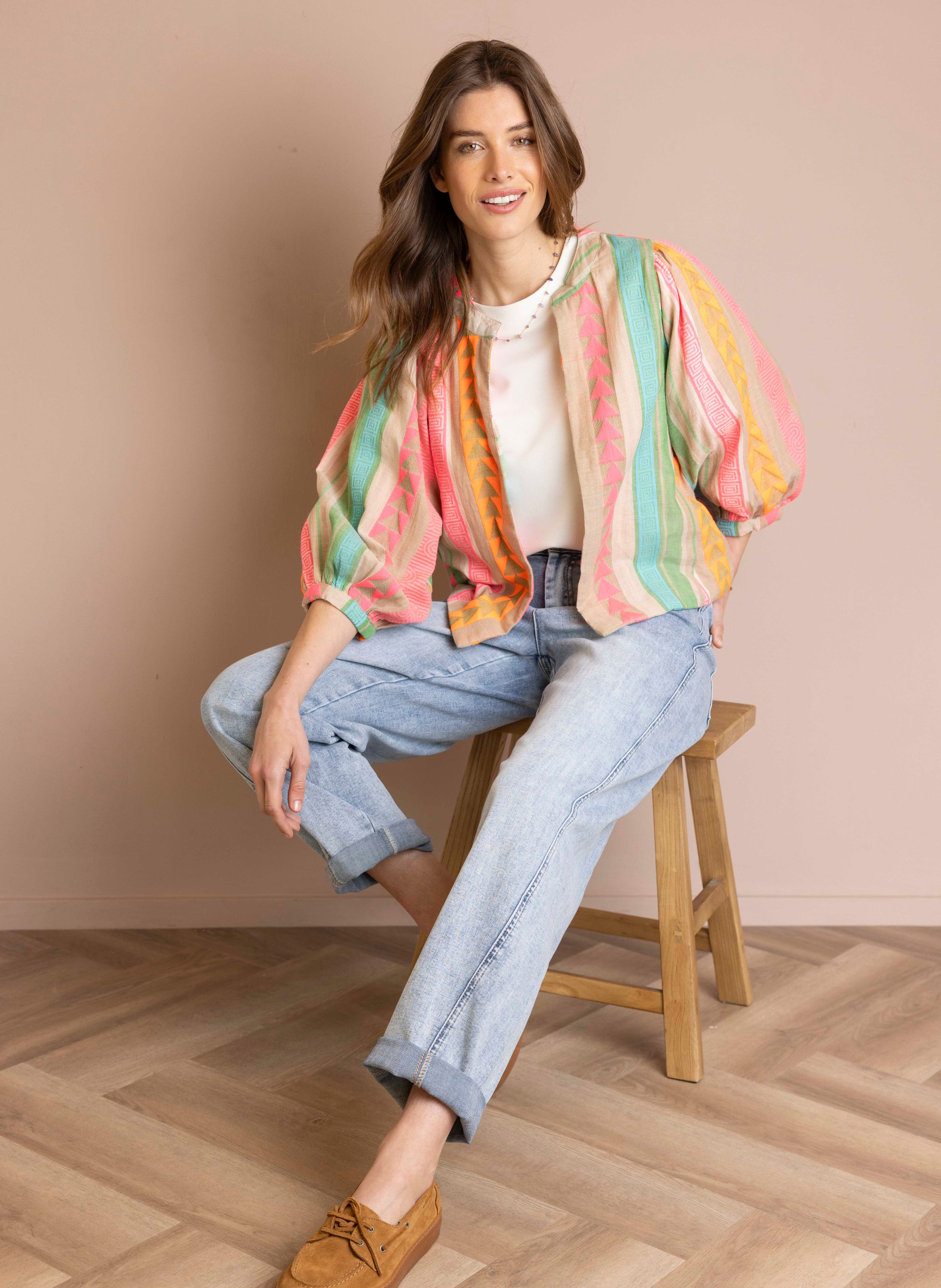 Norah Kleurrijke kimono multicolor 218094-002-38