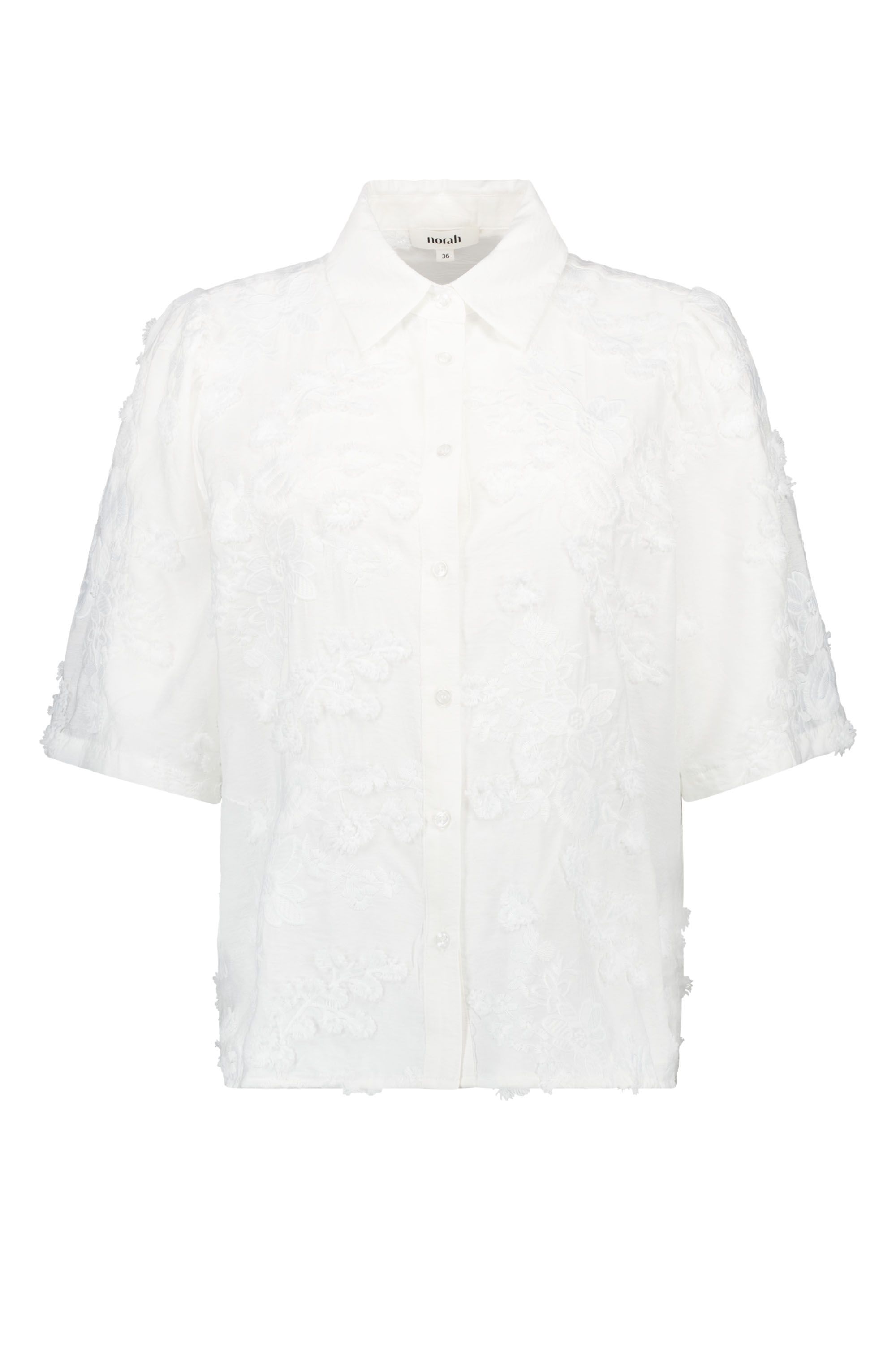 Norah Witte blouse met bloemen white 218098-100-40