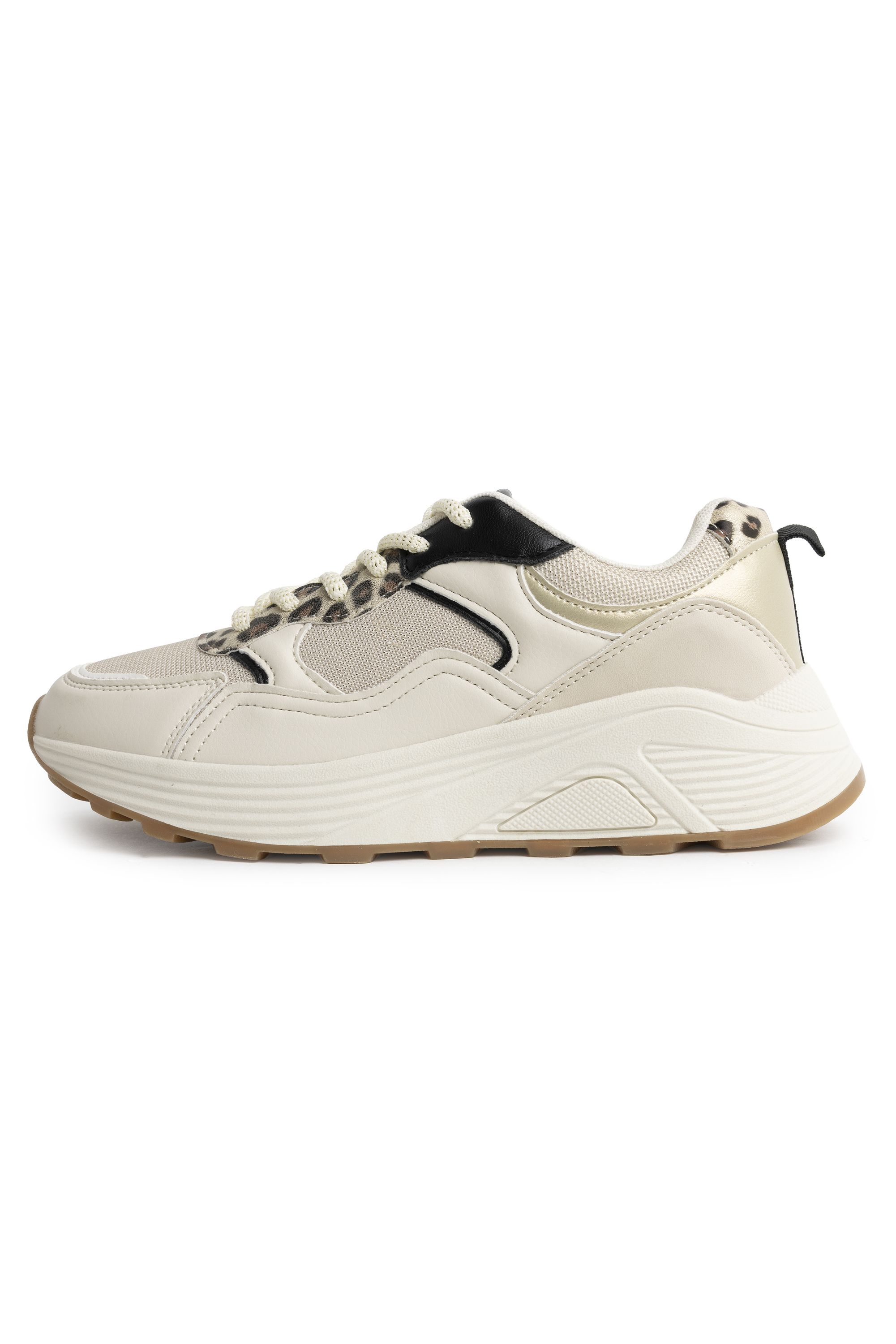 Norah Lichtroze sneaker met steentjes beige multicolor 218119-107-39