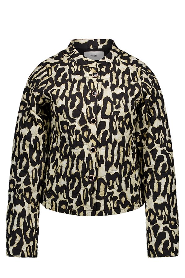 Norah Luipaardprint jasje black multicolor 218151-020-38