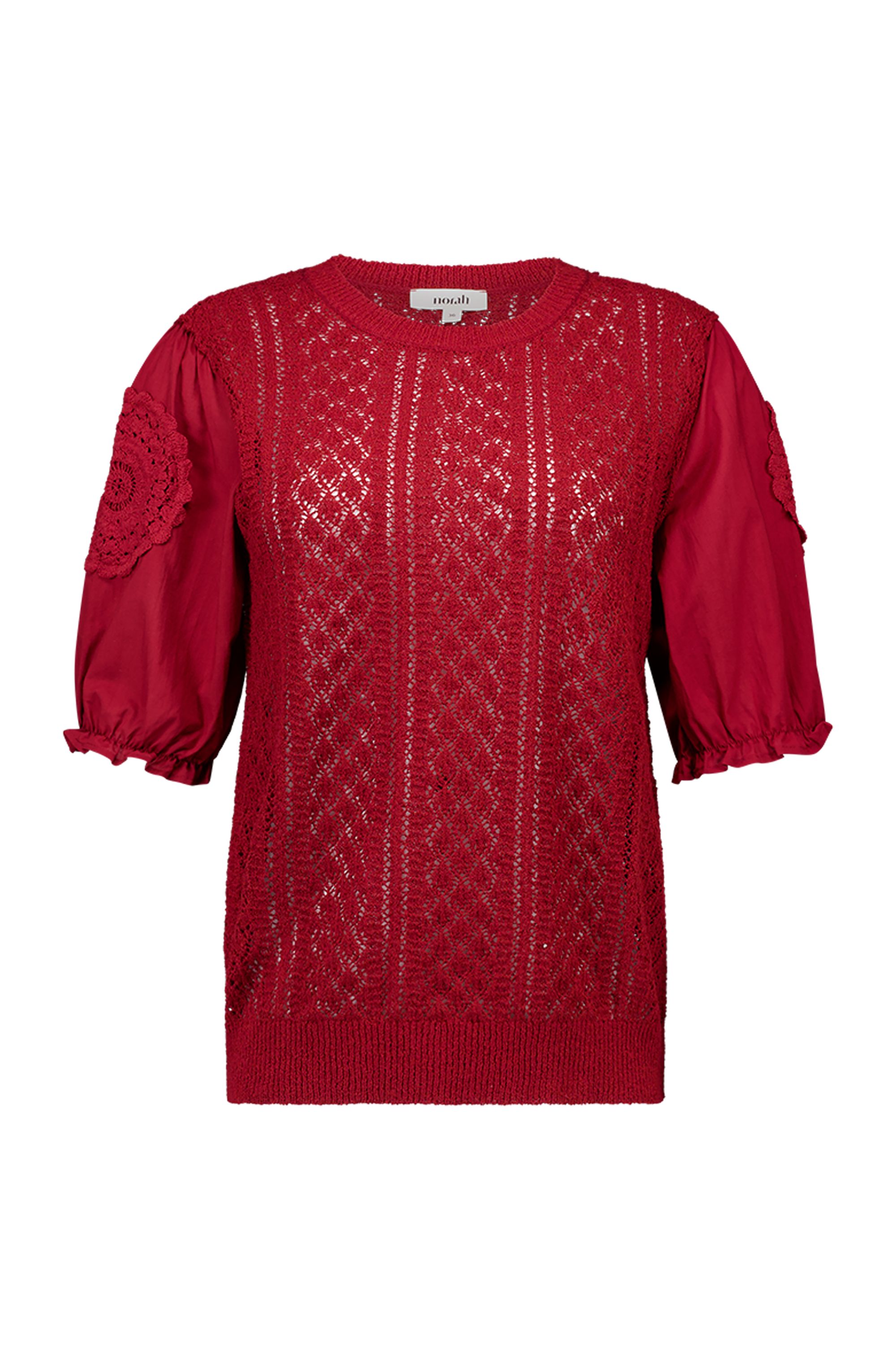 Norah Rode gebreide trui wine red 218156-697-40