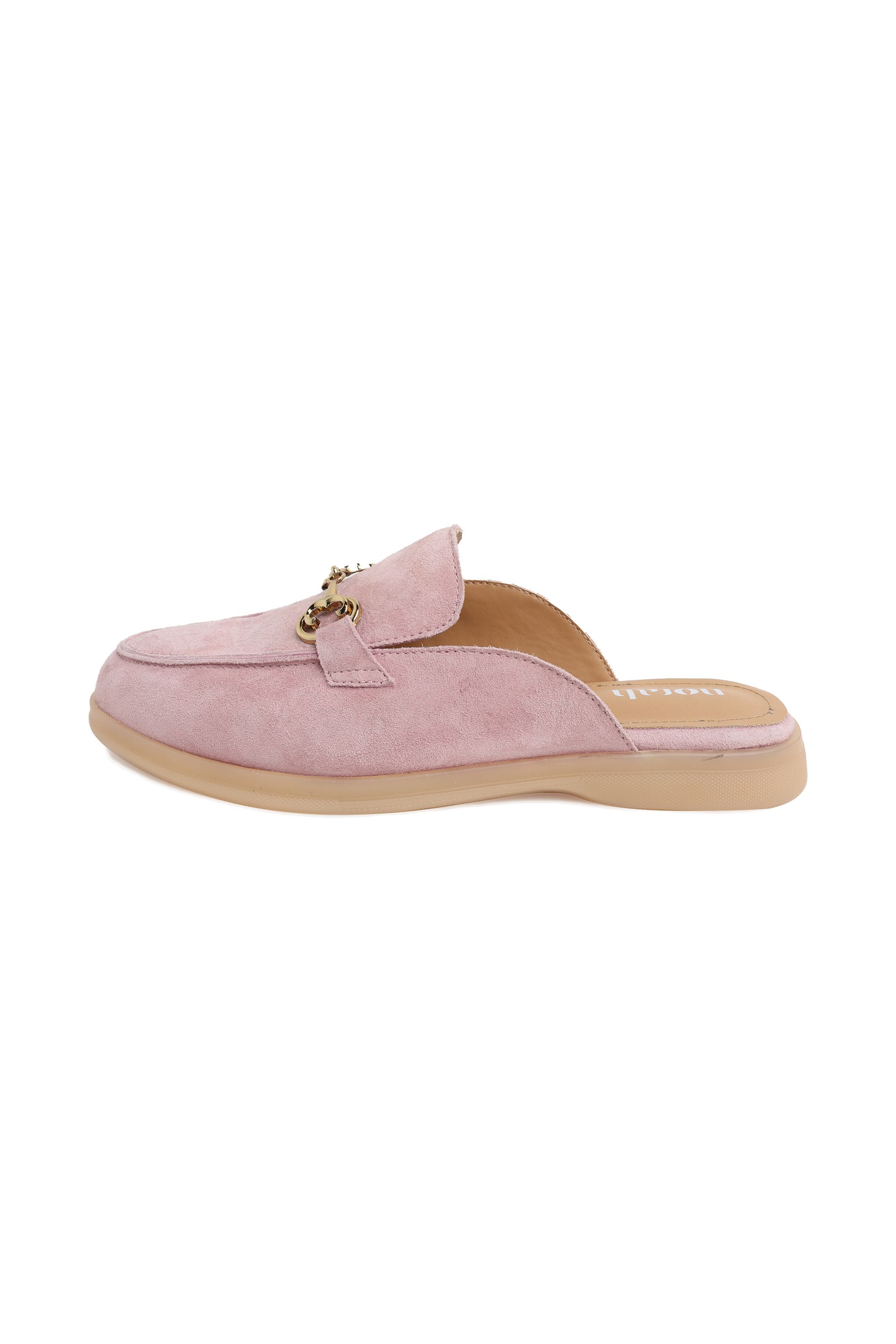 Norah Roze instaploafer met siergesp baby pink 218164-902-42