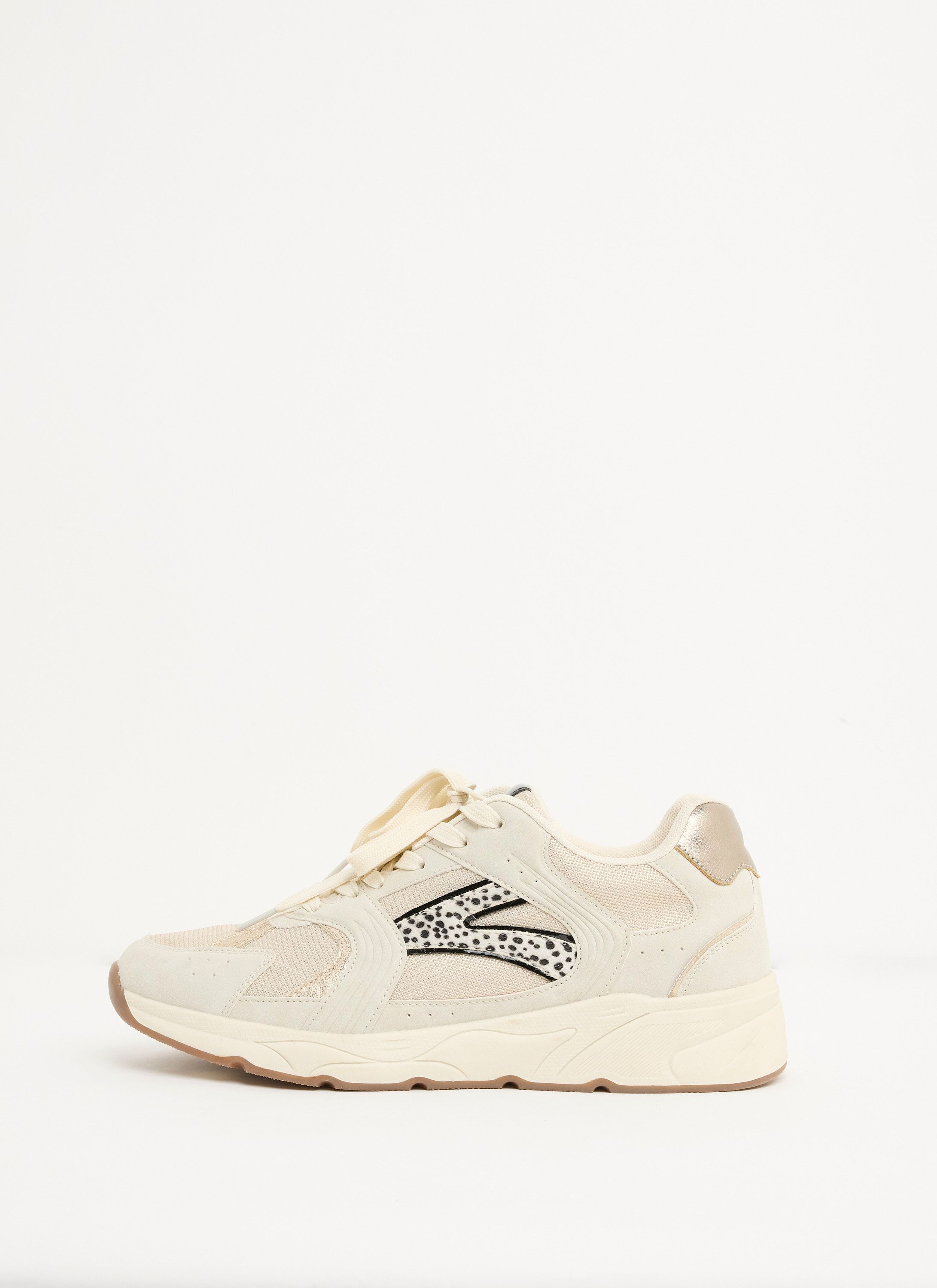 Norah Beige sneaker met mesh details beige multicolor 218167-107
