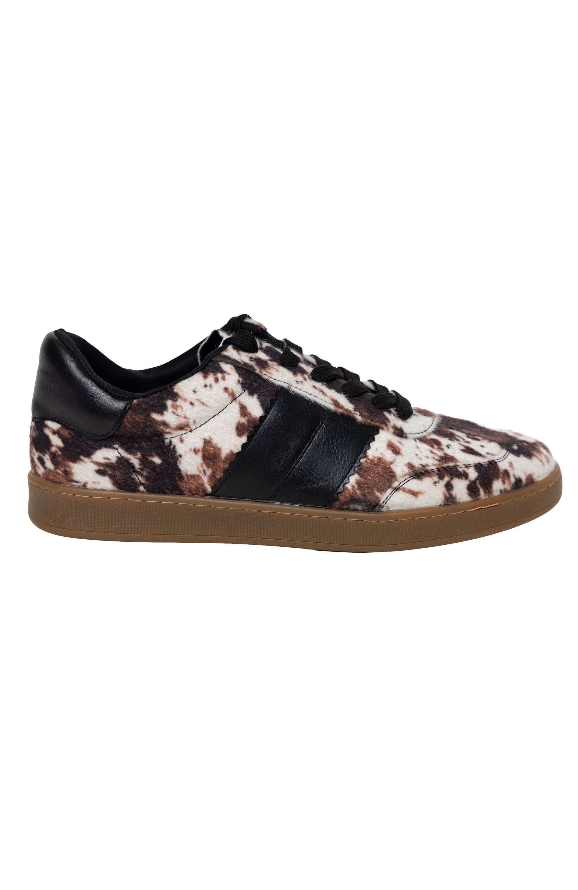 Norah Sneaker met koeienprint brown multicolor 218182-220-38