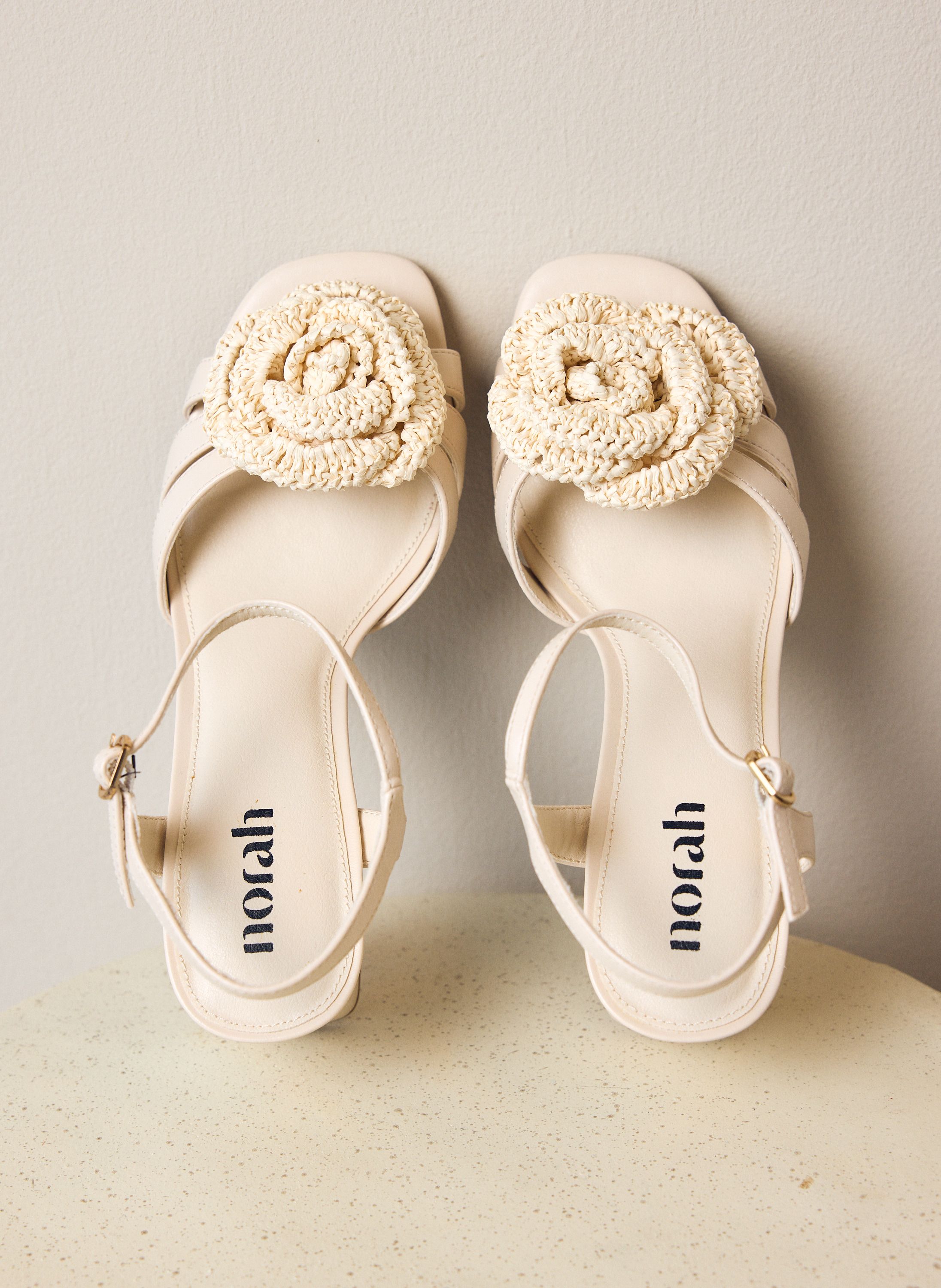 Norah Witte sandaal met blokhak white 218195-100-42