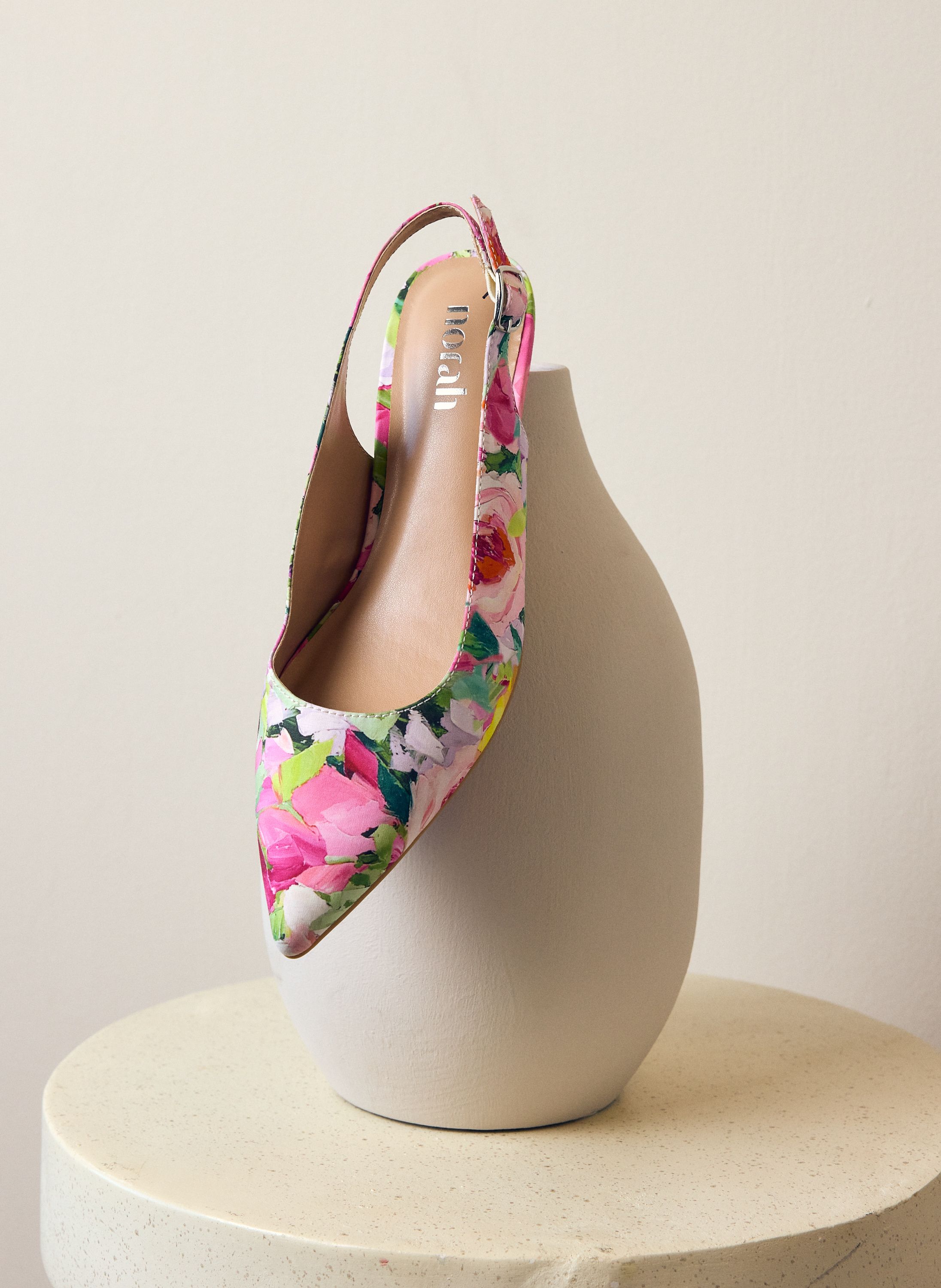 Norah Slingback met bloemenprint pink multicolor 218202-920-38